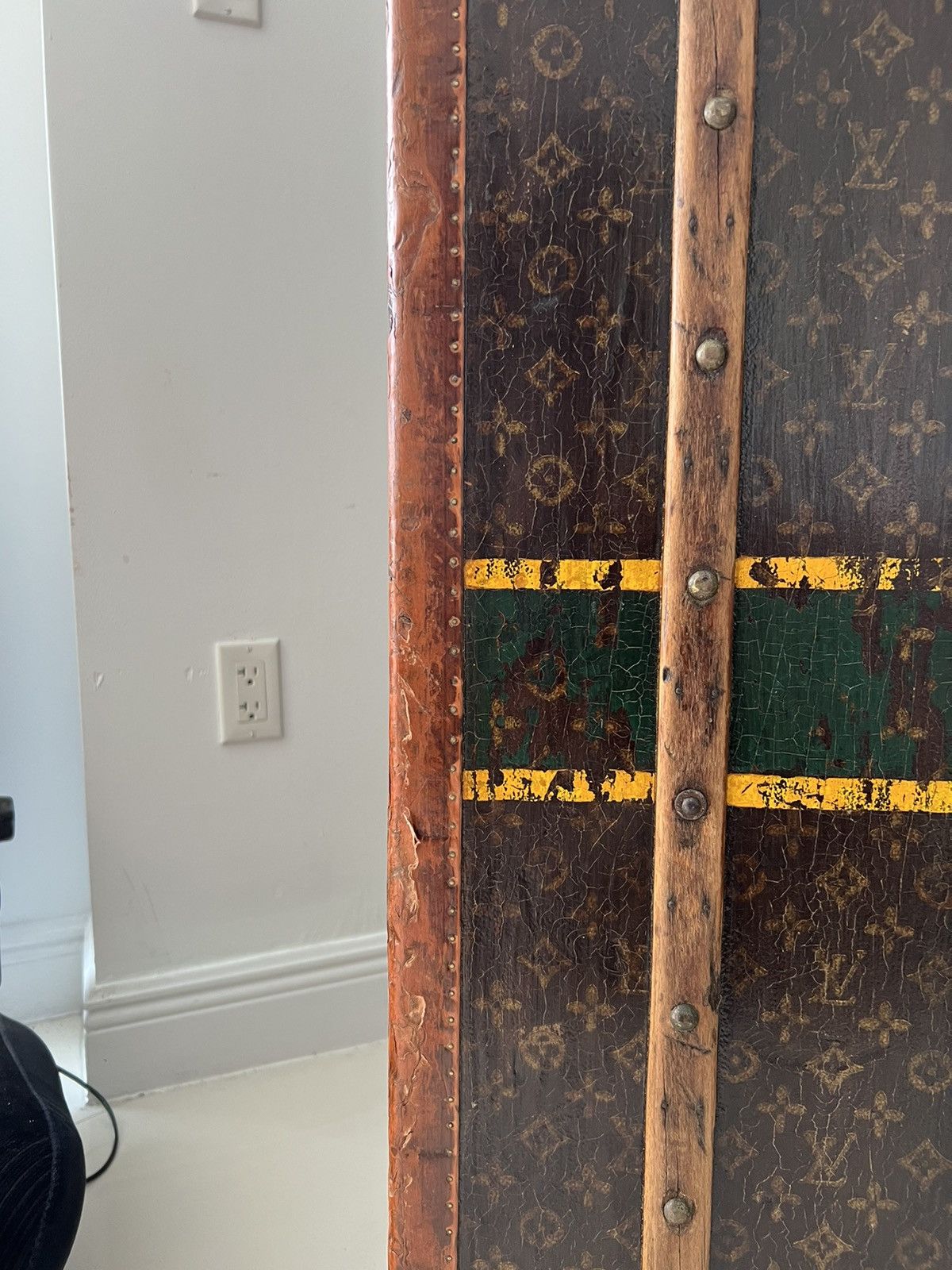 Louis Vuitton 1930s LV Trunk Grand Wardrobe 65 & 1950 Hermes HAC55 birkin Size ONE SIZE - 14 Thumbnail