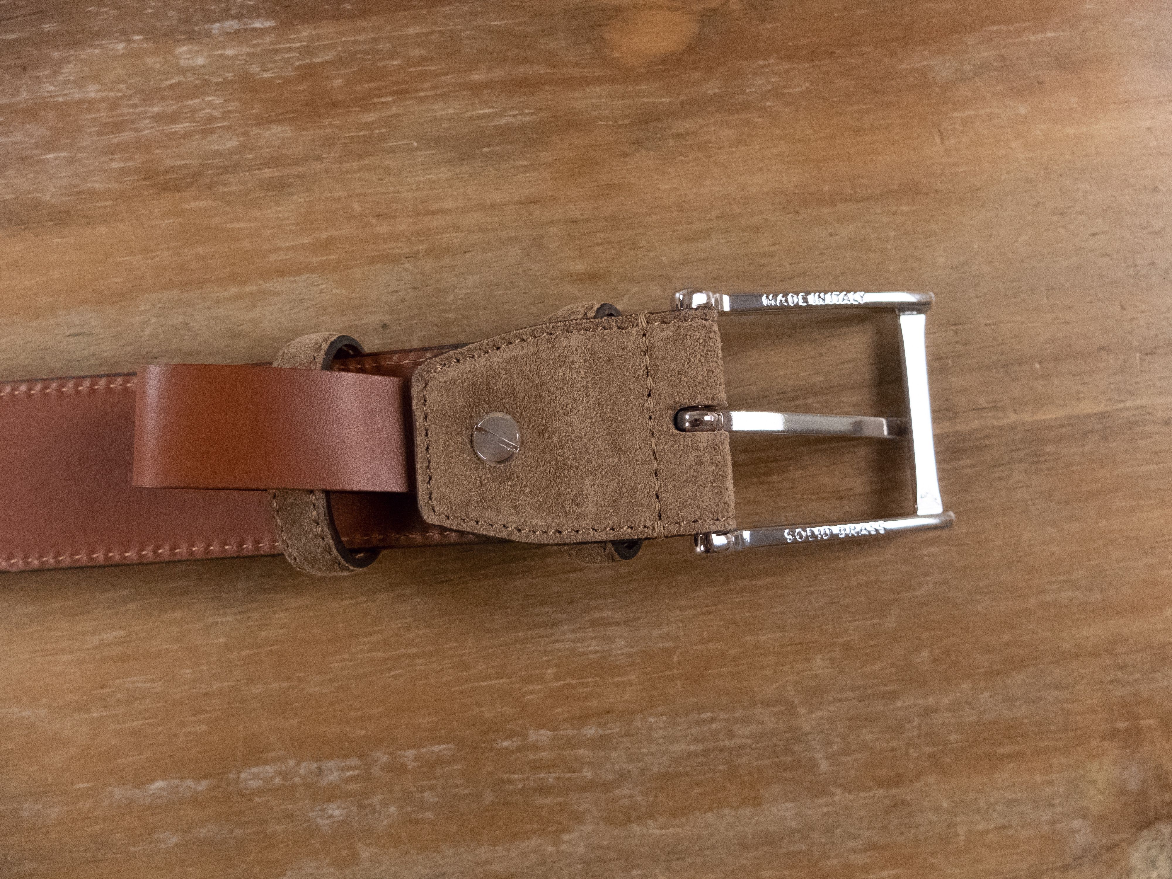Santoni SANTONI brown suede belt 110 (fits size 42 inch waist best) Size 42 - 5 Thumbnail