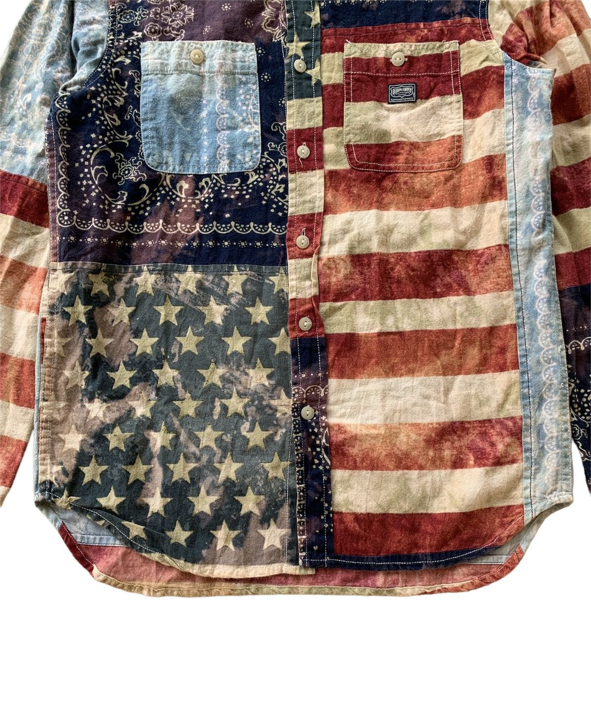 Denim & Supply Ralph Lauren 💸BINDINGOFFER💸 RL Patches Work Design US Flag Shirt Size US S / EU 44-46 / 1 - 5 Thumbnail