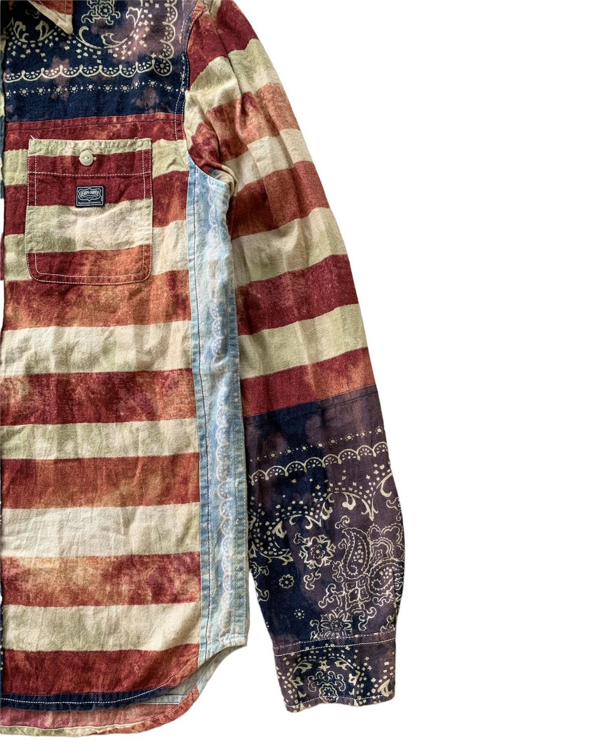 Denim & Supply Ralph Lauren 💸BINDINGOFFER💸 RL Patches Work Design US Flag Shirt Size US S / EU 44-46 / 1 - 6 Thumbnail