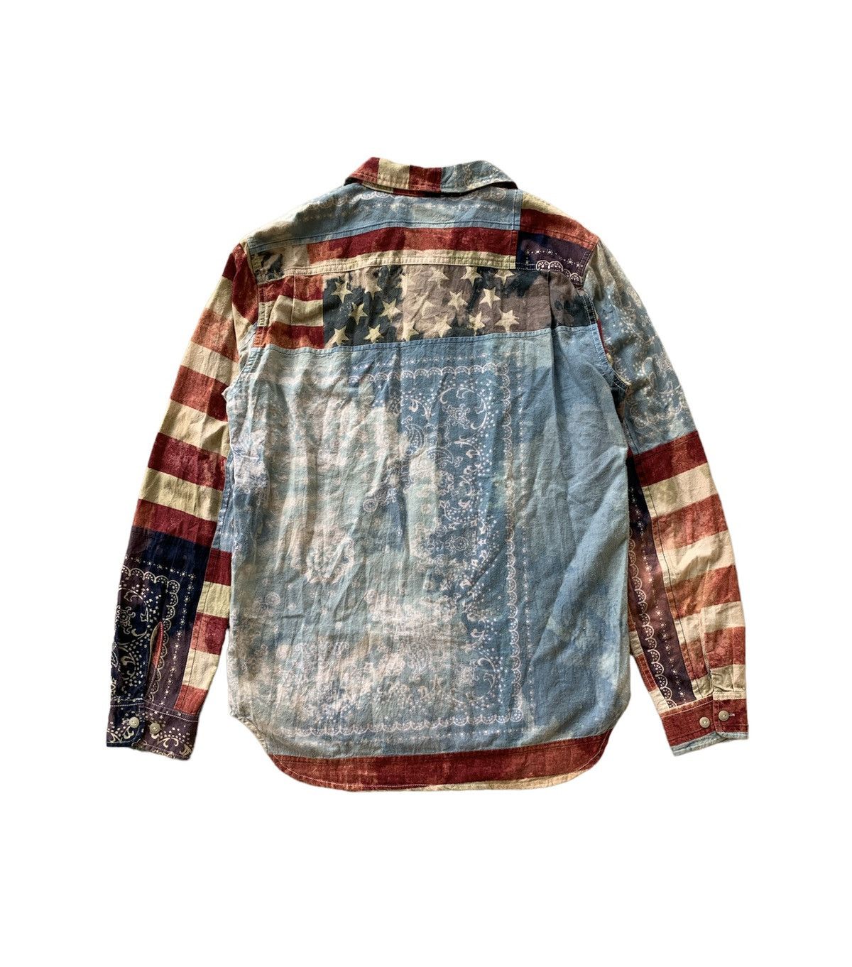 Denim & Supply Ralph Lauren 💸BINDINGOFFER💸 RL Patches Work Design US Flag Shirt Size US S / EU 44-46 / 1 - 2 Thumbnail