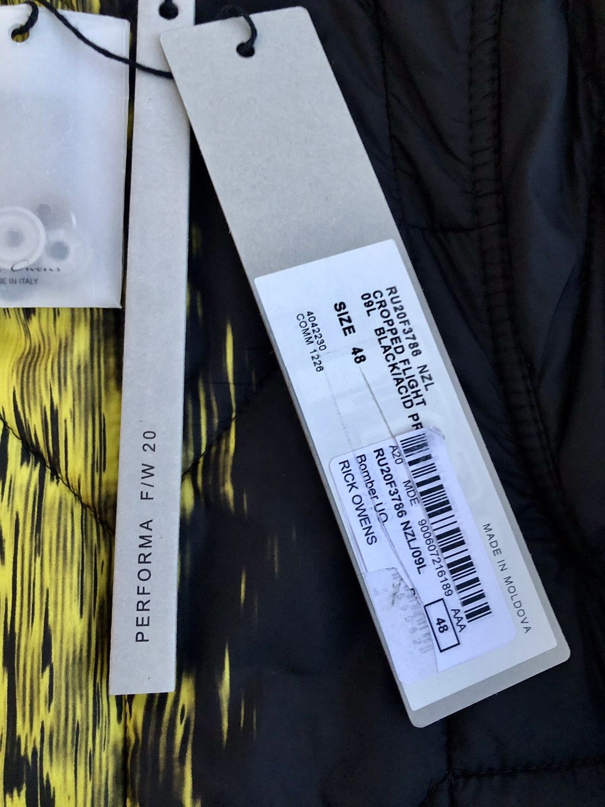 Rick Owens NEW 🔥 PERFORMA ACID FLIGHT BOMBER ASAP CARTI TRAVIS SIZE 48 Size US M / EU 48-50 / 2 - 7 Thumbnail