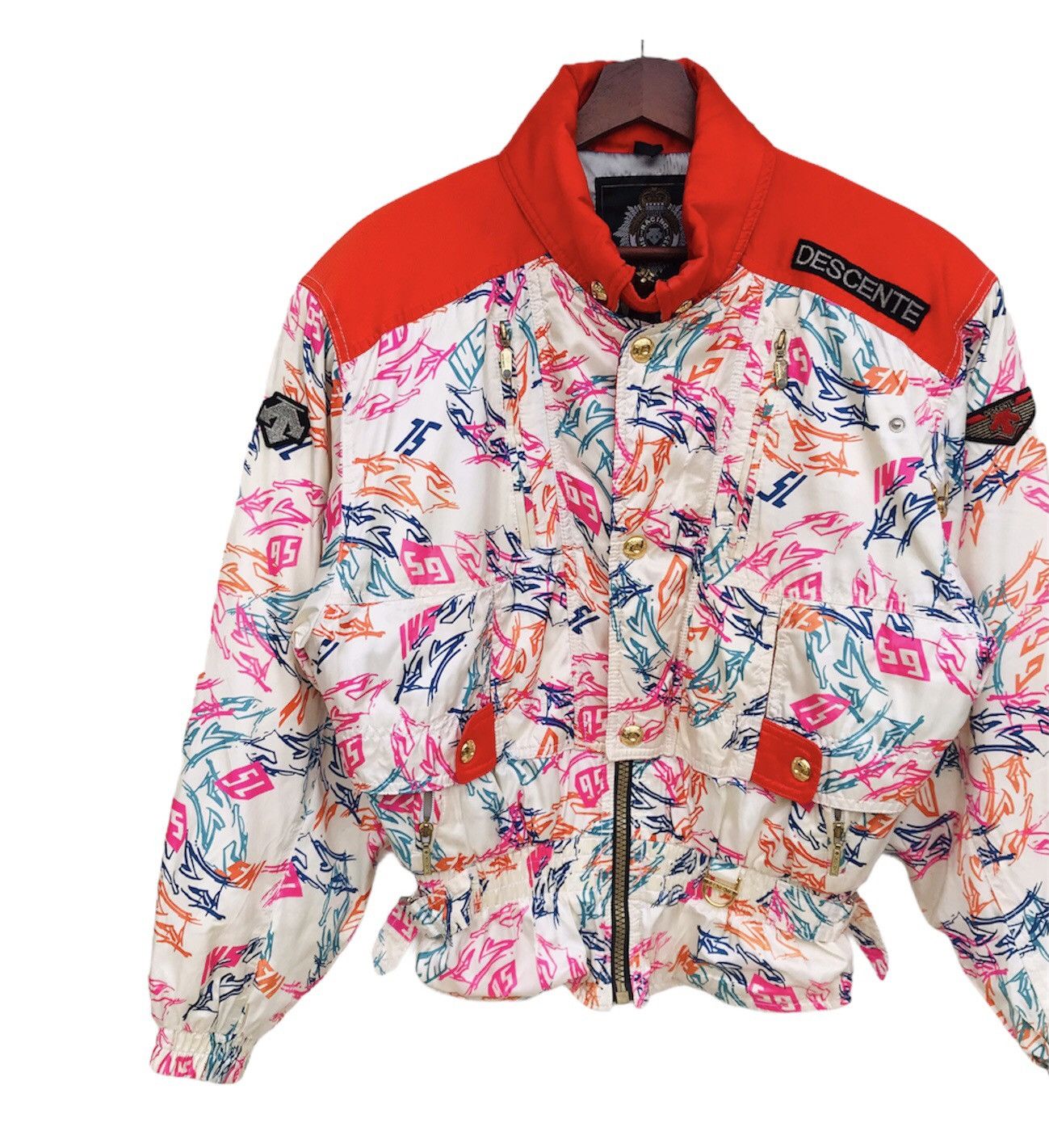 Descente Deccente Racing multicolor jacket Medium made in japan Size US M / EU 48-50 / 2 - 3 Thumbnail