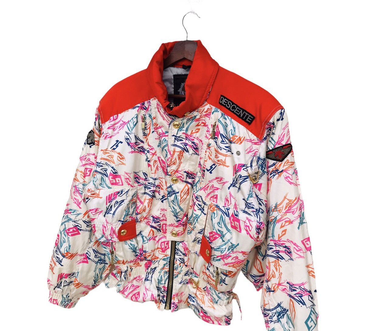 Descente Deccente Racing multicolor jacket Medium made in japan Size US M / EU 48-50 / 2 - 5 Thumbnail