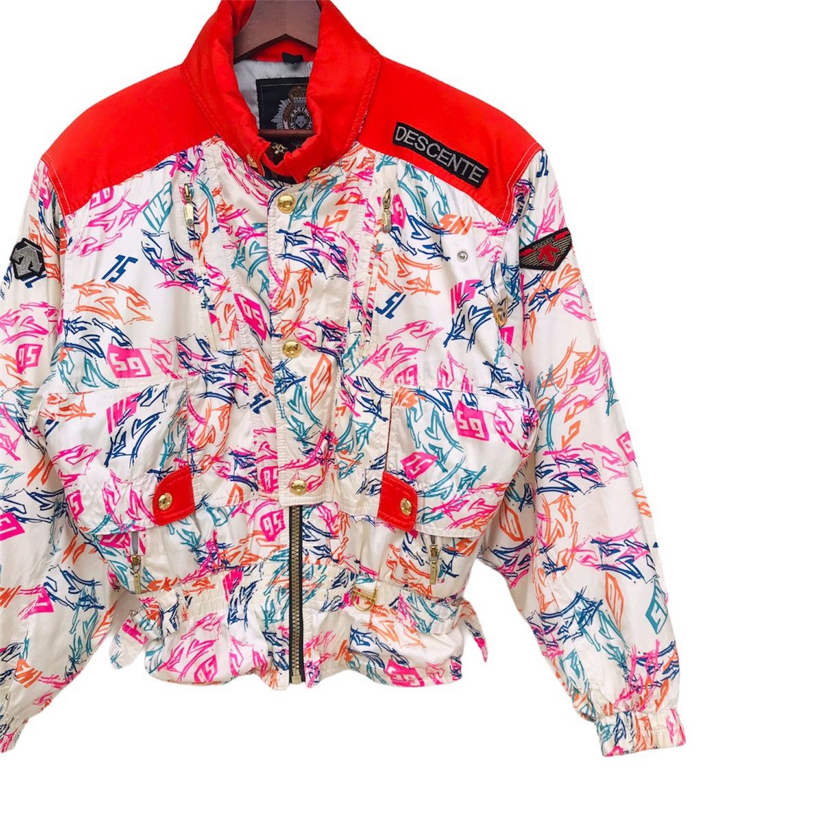 Descente Deccente Racing multicolor jacket Medium made in japan Size US M / EU 48-50 / 2 - 4 Thumbnail