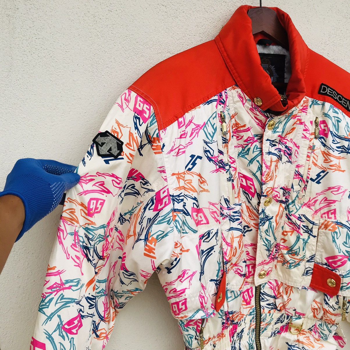 Descente Deccente Racing multicolor jacket Medium made in japan Size US M / EU 48-50 / 2 - 12 Thumbnail