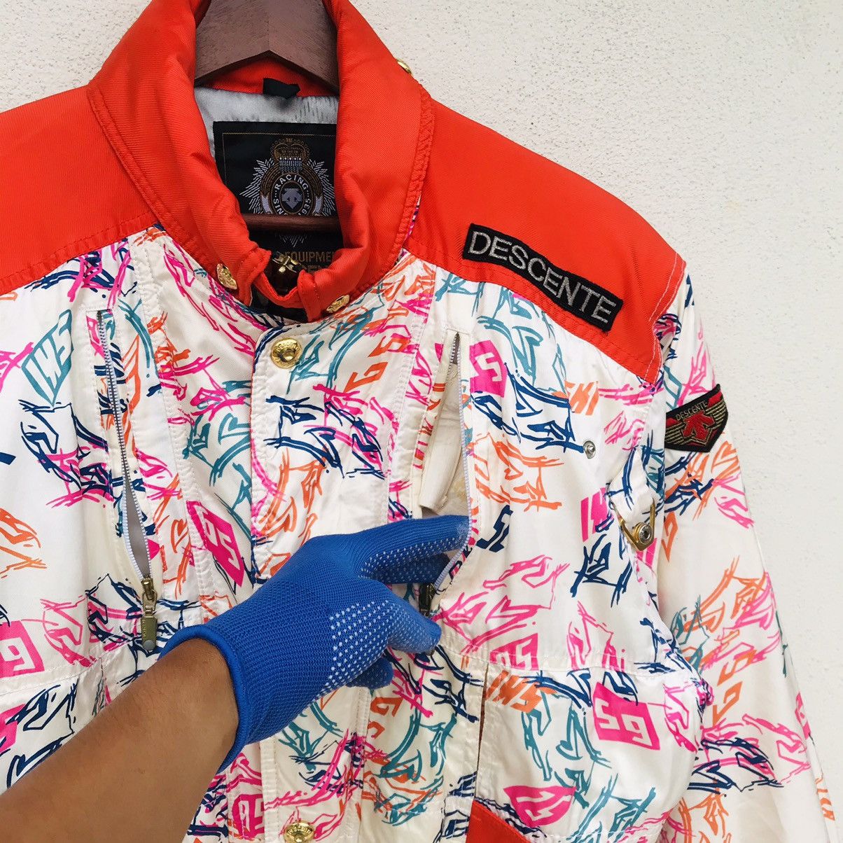 Descente Deccente Racing multicolor jacket Medium made in japan Size US M / EU 48-50 / 2 - 10 Thumbnail
