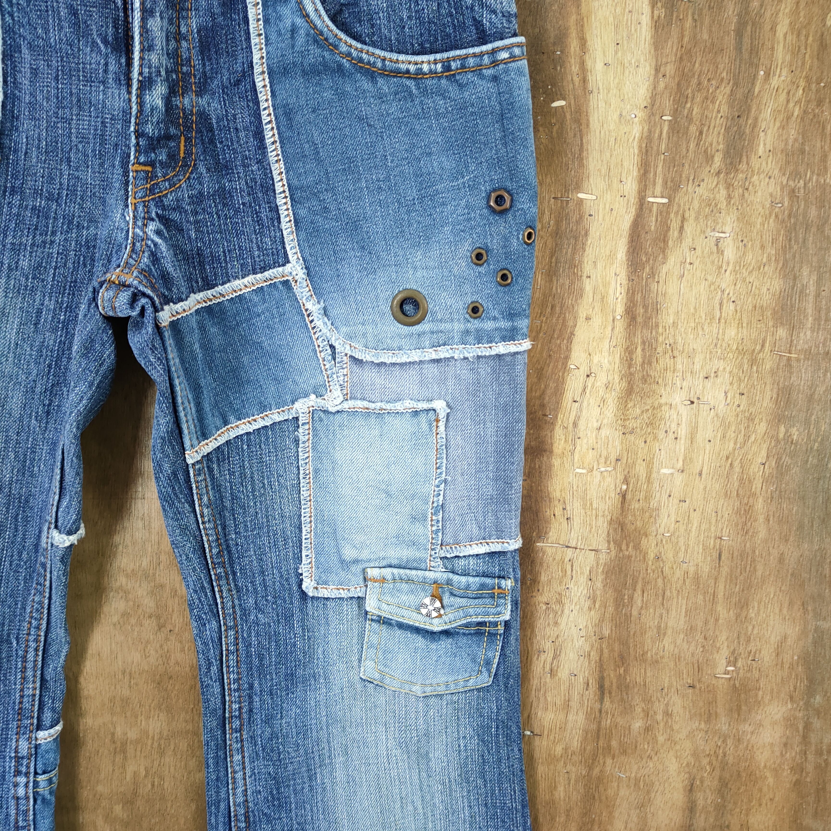 SIZE 24!! JAPANESE PATCHWORK JEAN LIKE HYSTERIC GLAMOUR