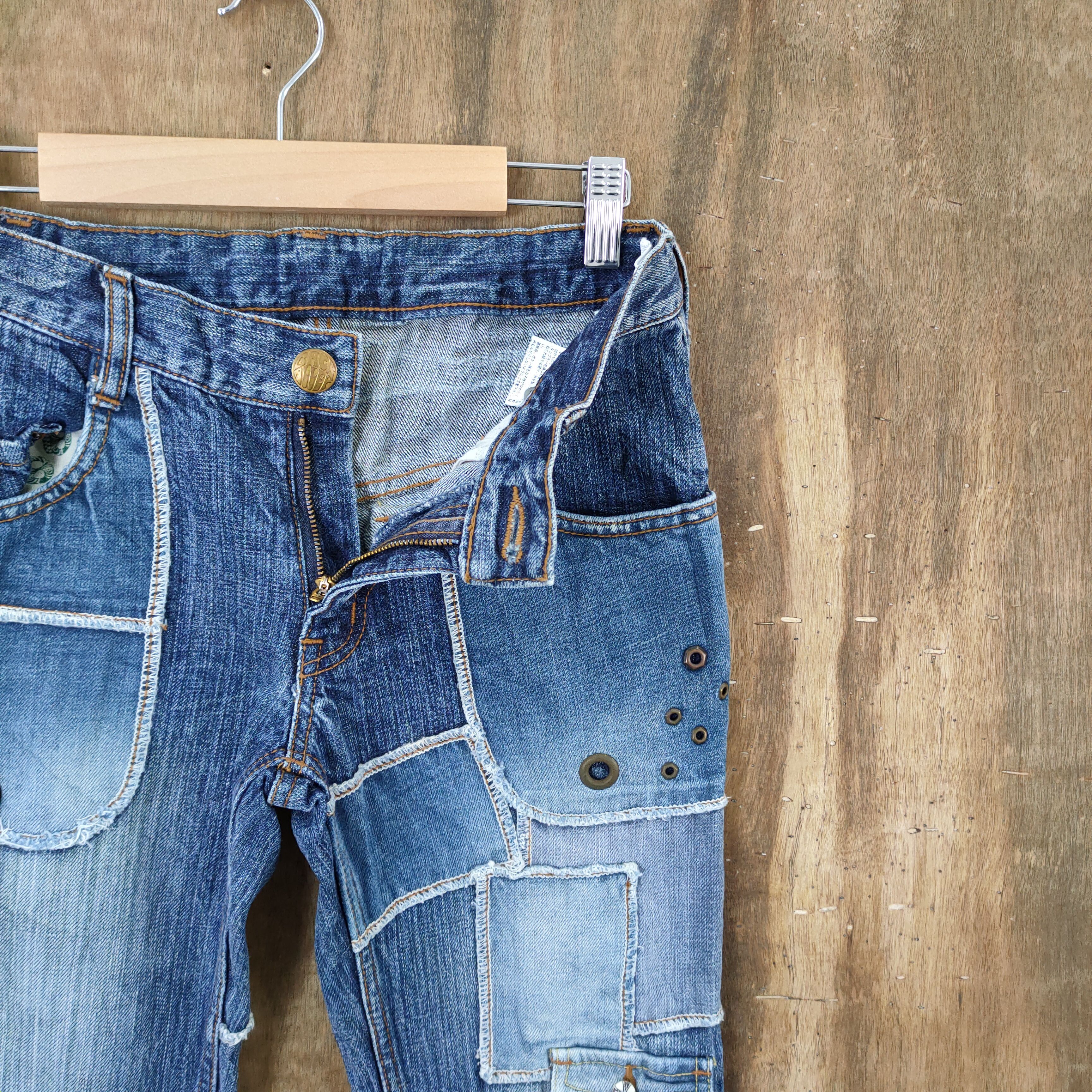 SIZE 24!! JAPANESE PATCHWORK JEAN LIKE HYSTERIC GLAMOUR
