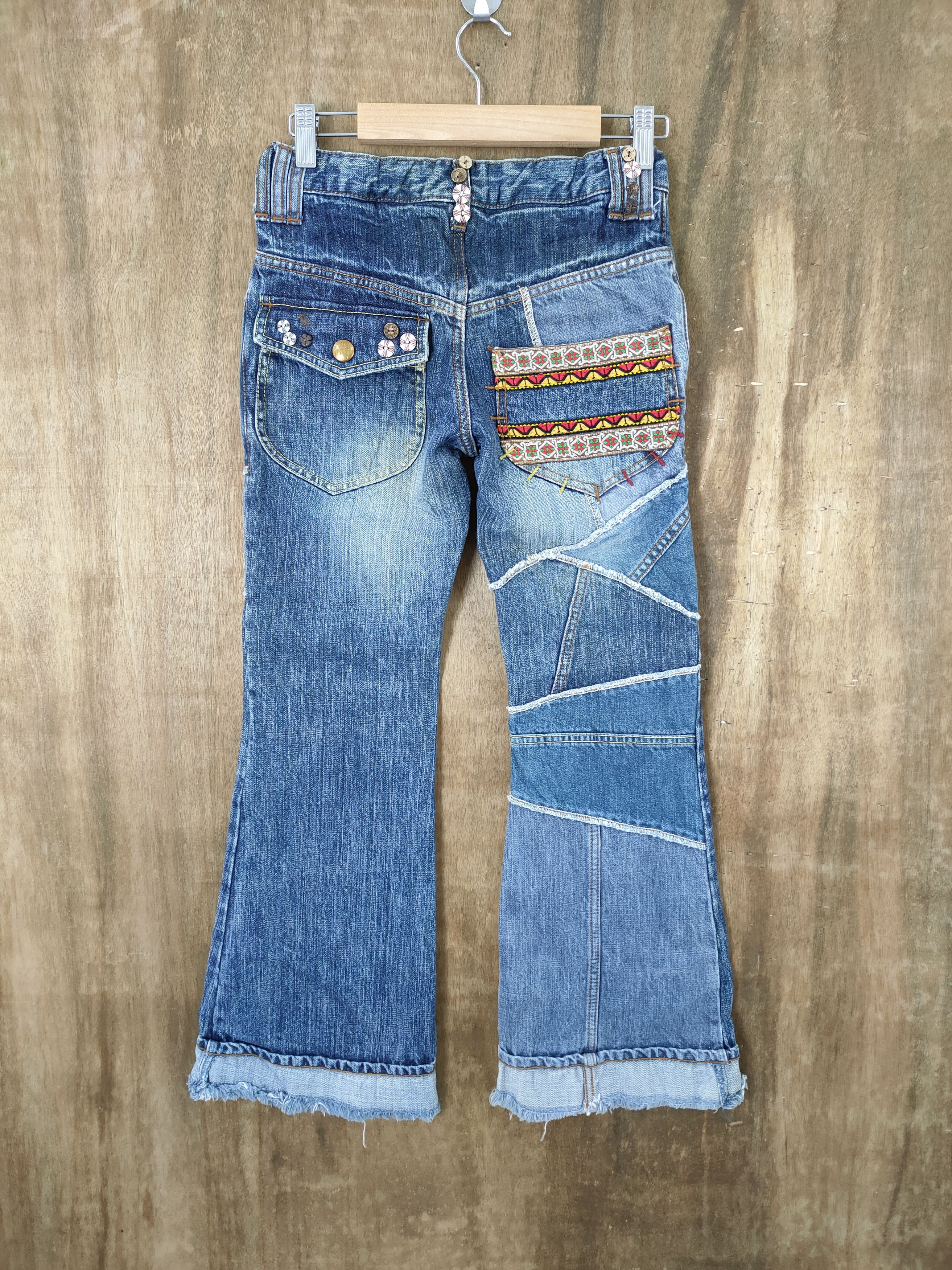 SIZE 24!! JAPANESE PATCHWORK JEAN LIKE HYSTERIC GLAMOUR