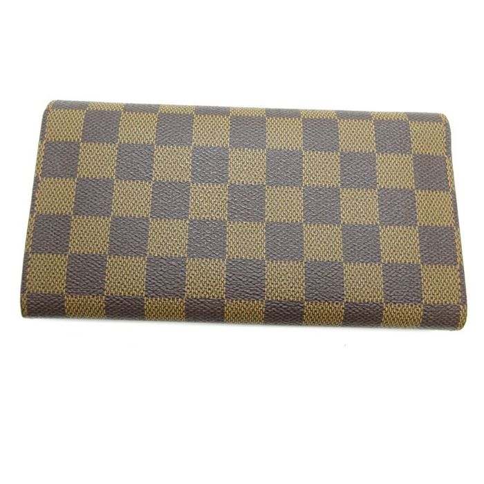 Auth Louis Vuitton Damier Compact Zip N61668 Men,Women,Unisex