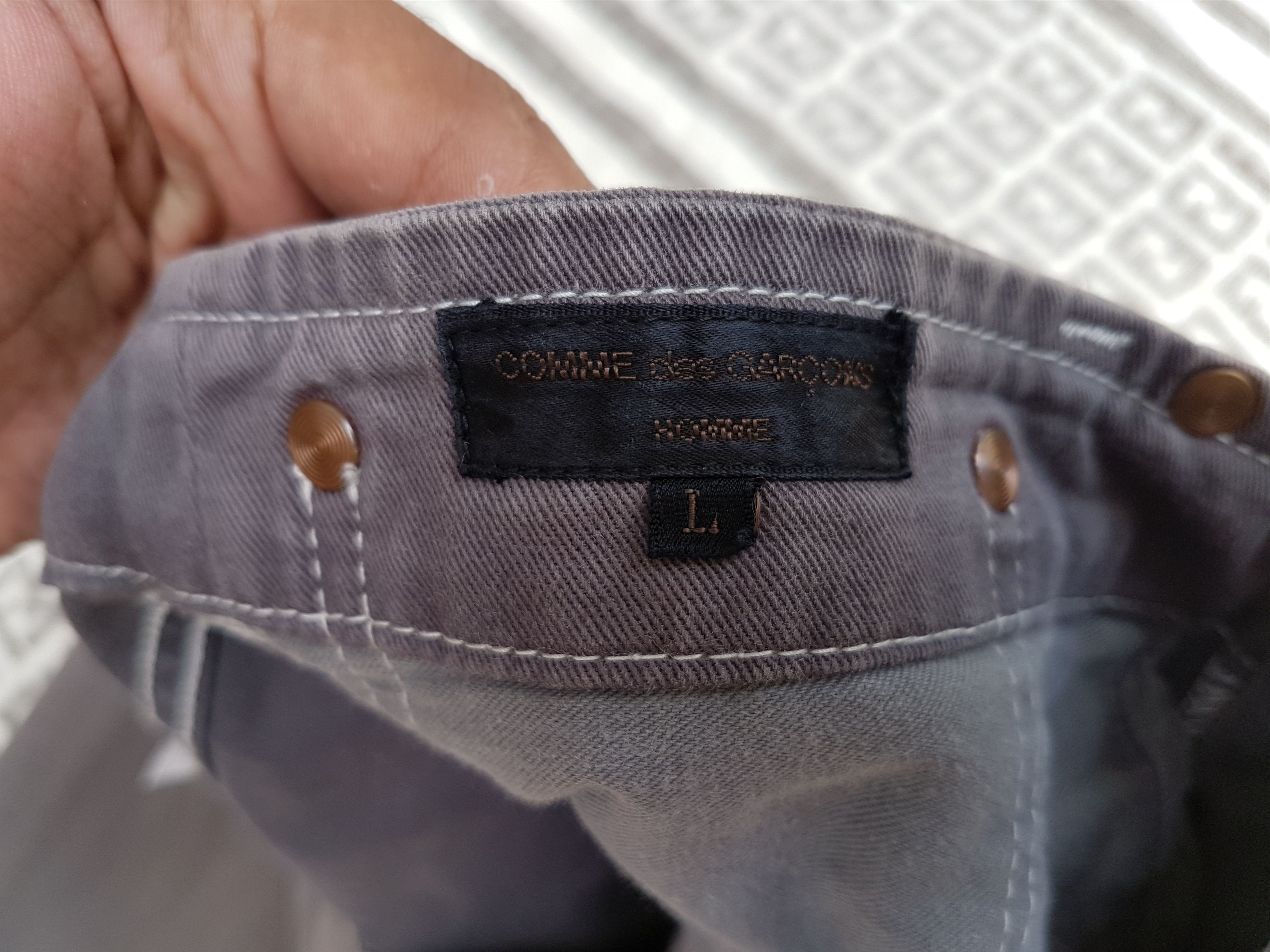 Comme des Garcons AD 2001 Comme Des Garcons Homme Washed Distressed Pants Size US 31 - 7 Thumbnail