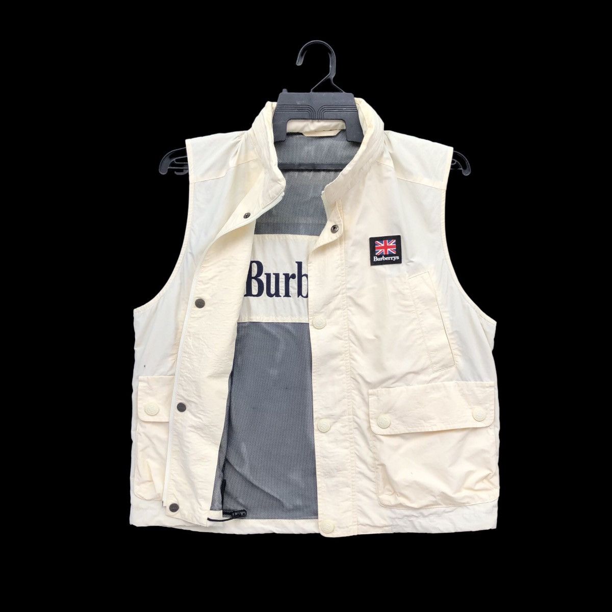 Burberry 🔥Vintage 90s Burberrys Prorsum Nylon Vest Jacket
