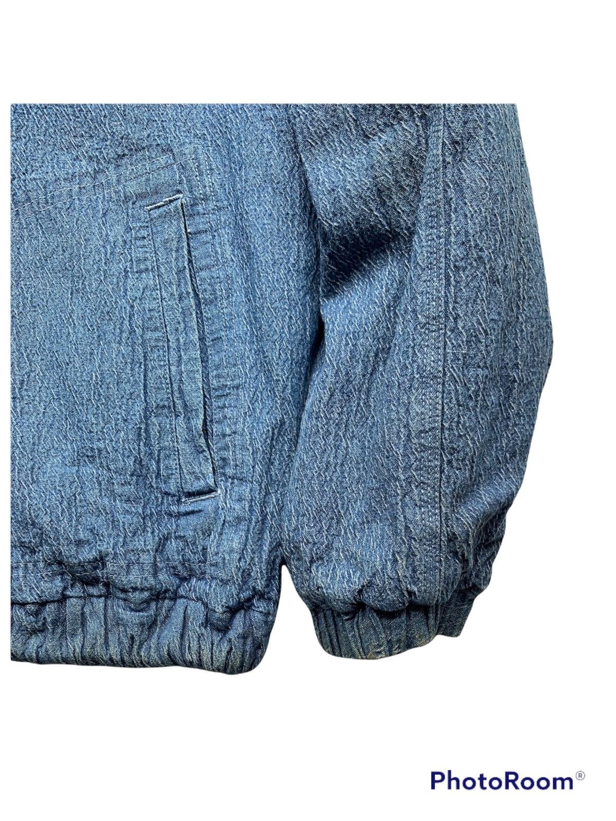Edwin 👹Vintage EDWIN Denim Bomber Jacket With Hood Size US M / EU 48-50 / 2 - 5 Thumbnail