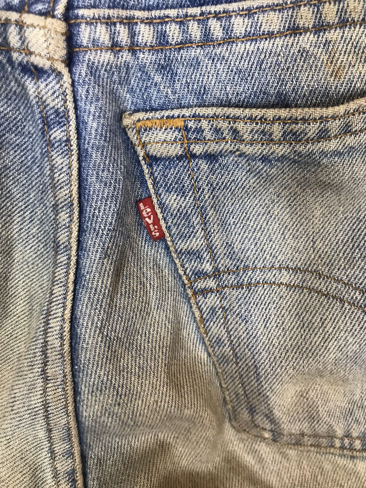 Levi's × Levi's Vintage Clothing ‼️VTG LEVIS 505 80s DISTRESSED SUNFAFDED DENIM‼️ Size US 29 - 7 Thumbnail