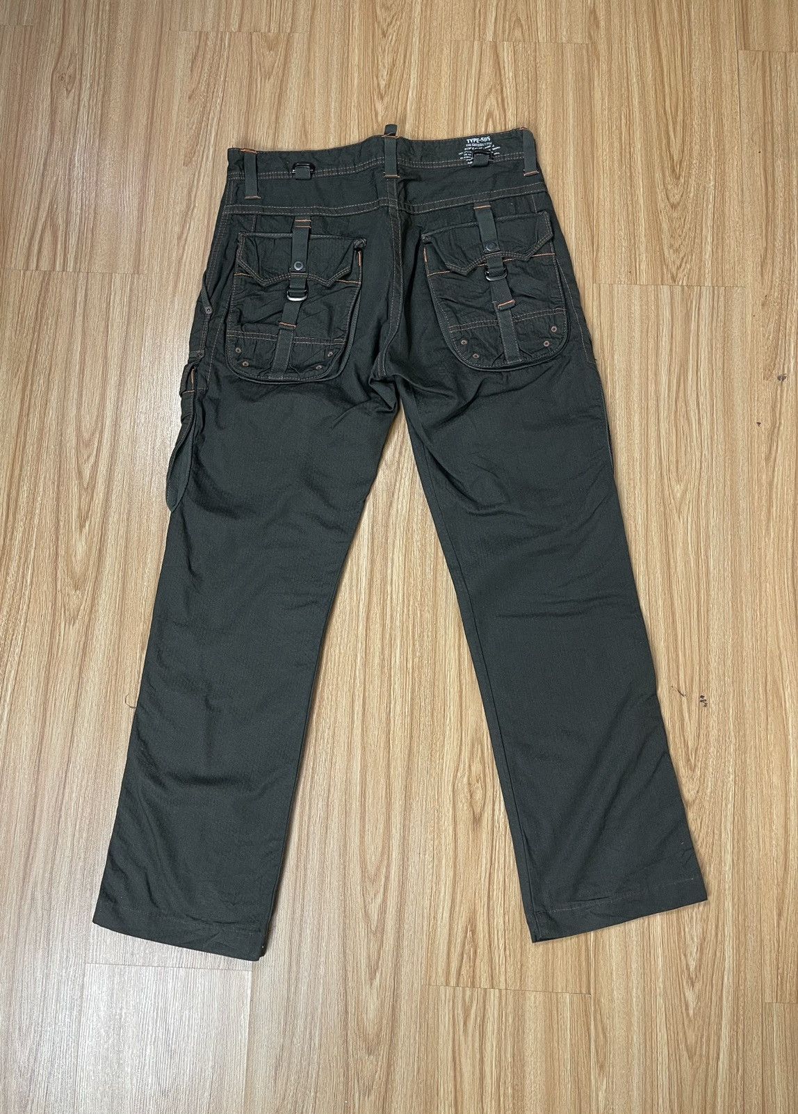 Edwin DELETE TODAY🔥Bondage Cargo Pants Edwin Khaki 505 Japan Size US 32 / EU 48 - 3 Thumbnail