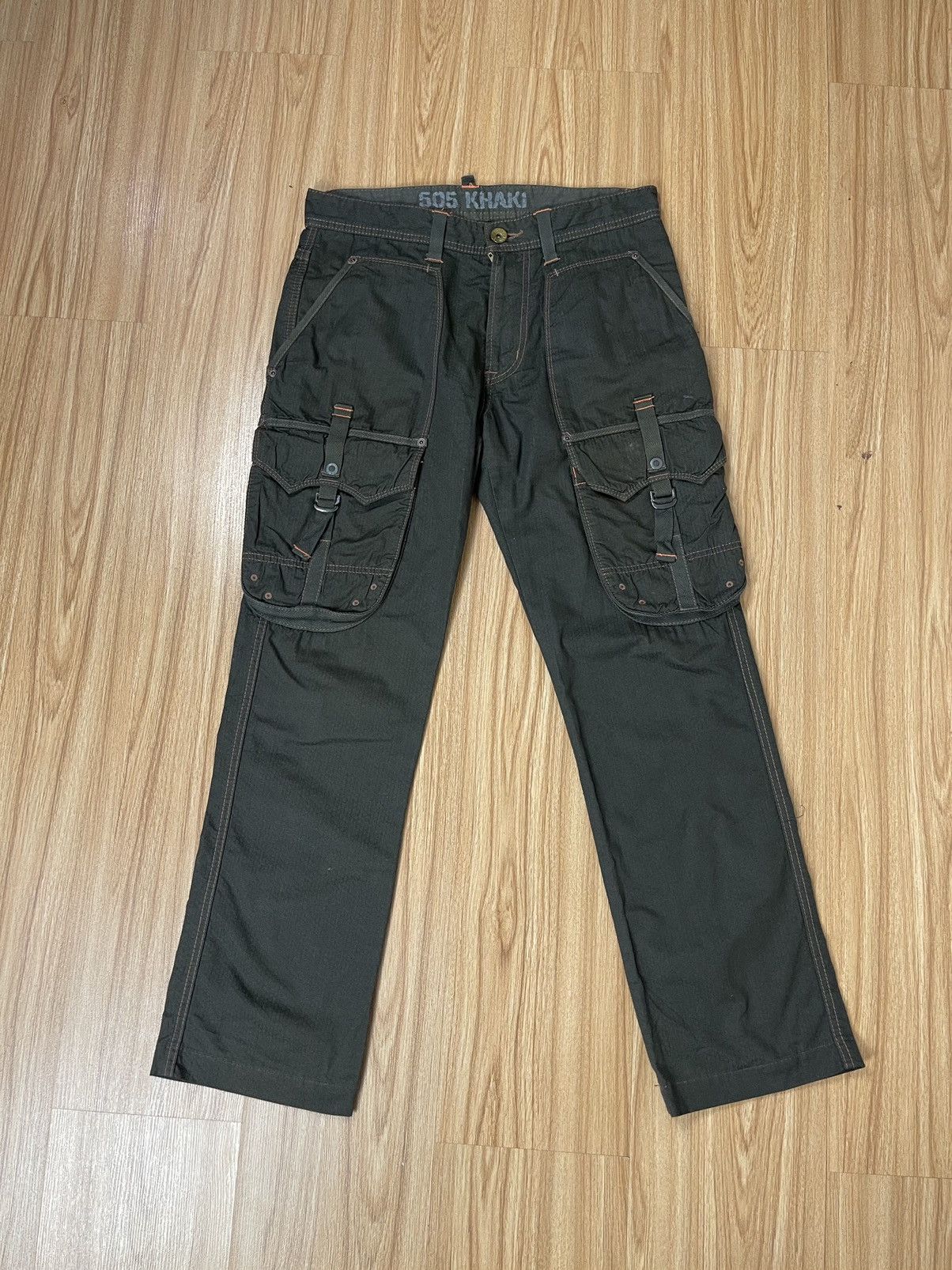 Edwin DELETE TODAY🔥Bondage Cargo Pants Edwin Khaki 505 Japan Size US 32 / EU 48 - 1 Thumbnail