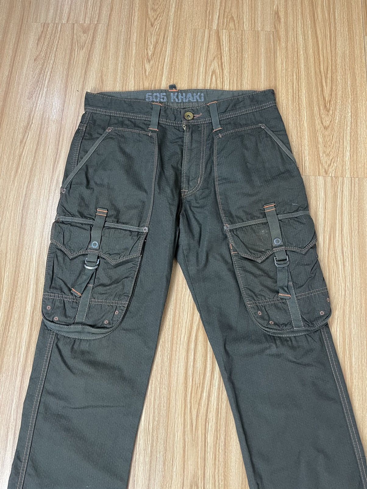 Edwin DELETE TODAY🔥Bondage Cargo Pants Edwin Khaki 505 Japan Size US 32 / EU 48 - 5 Thumbnail