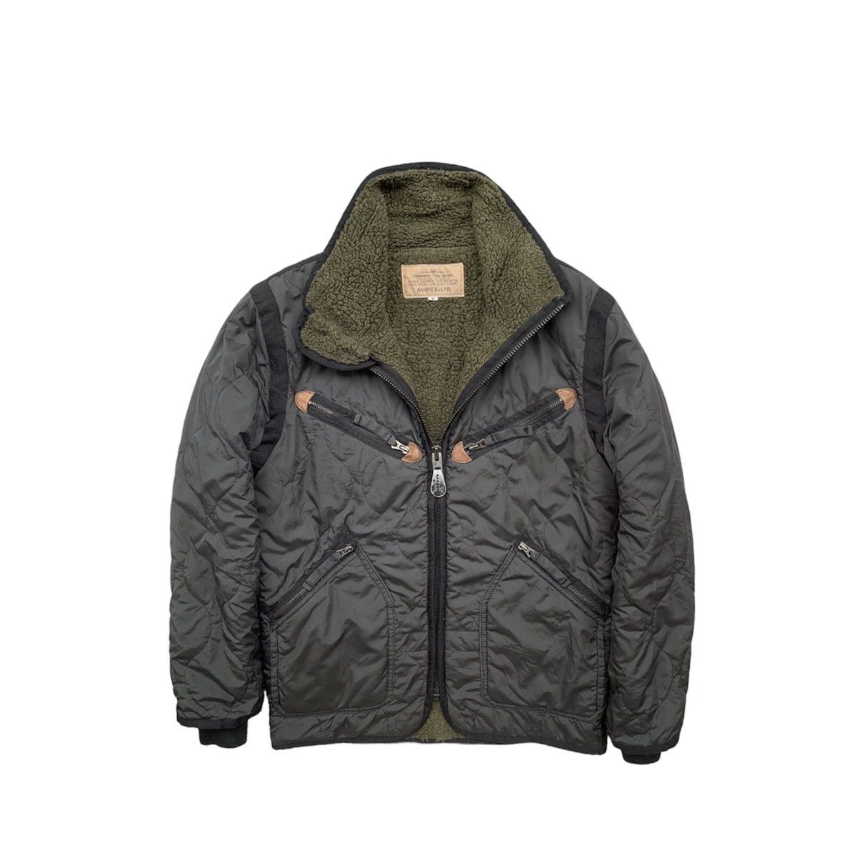 Avirex 🪖Vintage Avirex Flight Garment Shearling Jacket Size US M / EU 48-50 / 2 - 1 Thumbnail