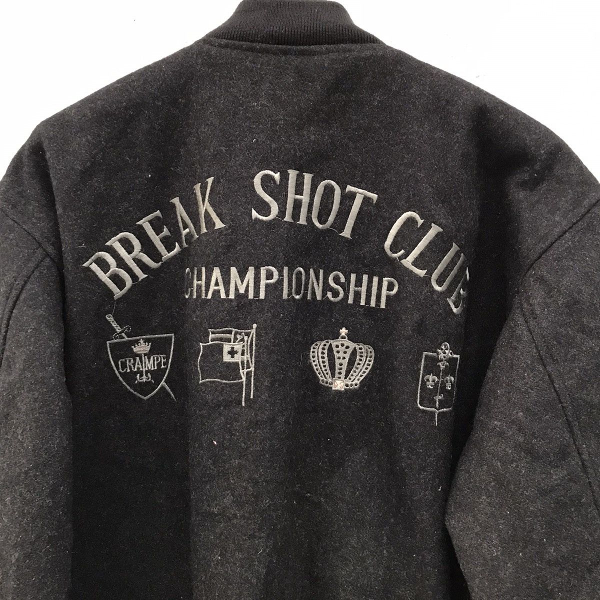 Vintage Break Shot Club Champion Wool Varsity Jackets Size US L / EU 52-54 / 3 - 6 Thumbnail