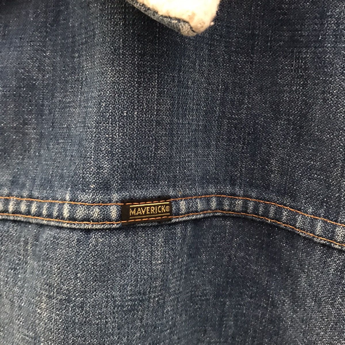 Vintage Vintage Maverick Ranch Coat Sherpa Lining Denim Jacket Size US XL / EU 56 / 4 - 10 Thumbnail