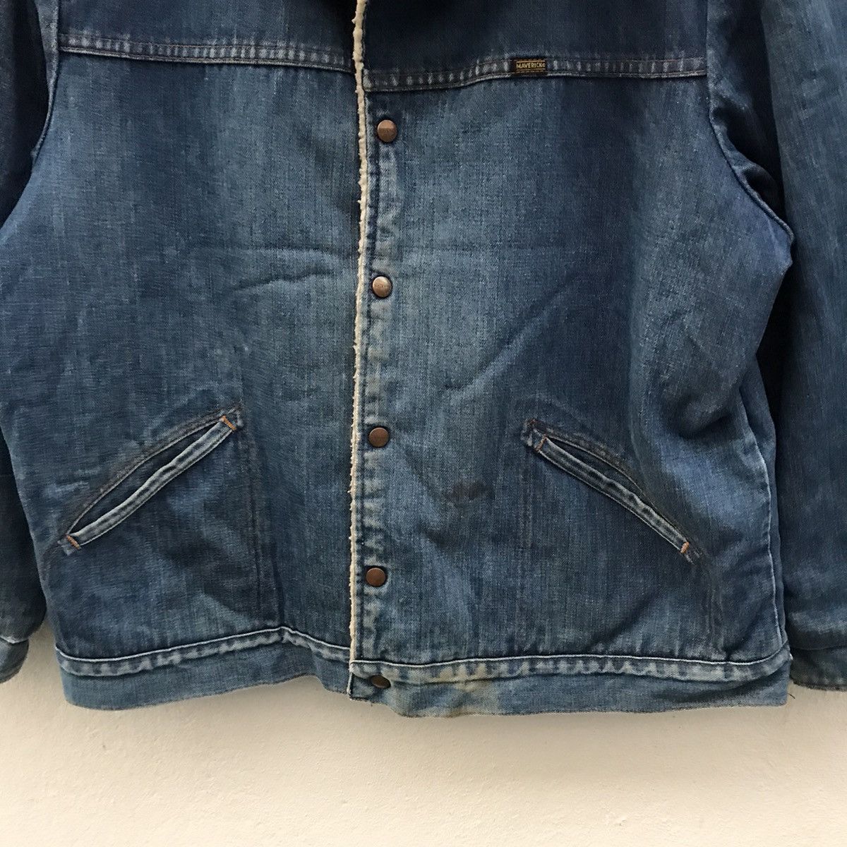 Vintage Vintage Maverick Ranch Coat Sherpa Lining Denim Jacket Size US XL / EU 56 / 4 - 3 Thumbnail