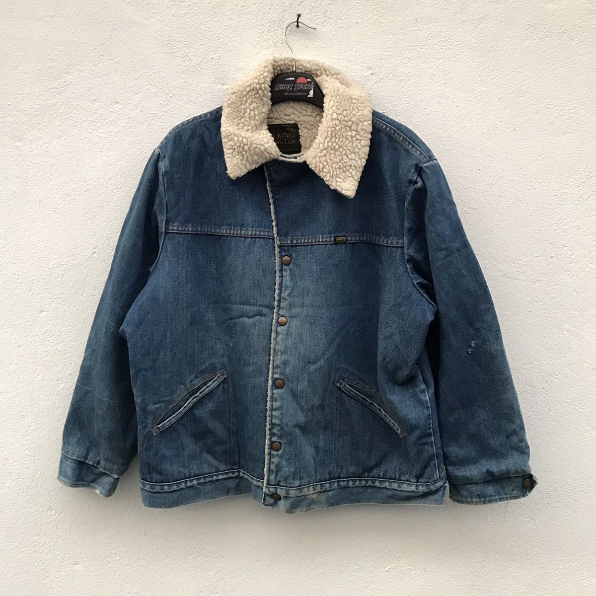 Vintage Vintage Maverick Ranch Coat Sherpa Lining Denim Jacket Size US XL / EU 56 / 4 - 8 Thumbnail