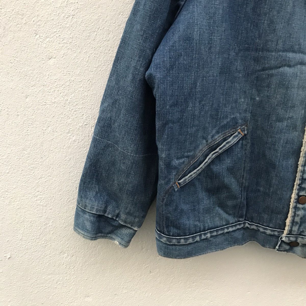 Vintage Vintage Maverick Ranch Coat Sherpa Lining Denim Jacket Size US XL / EU 56 / 4 - 4 Thumbnail