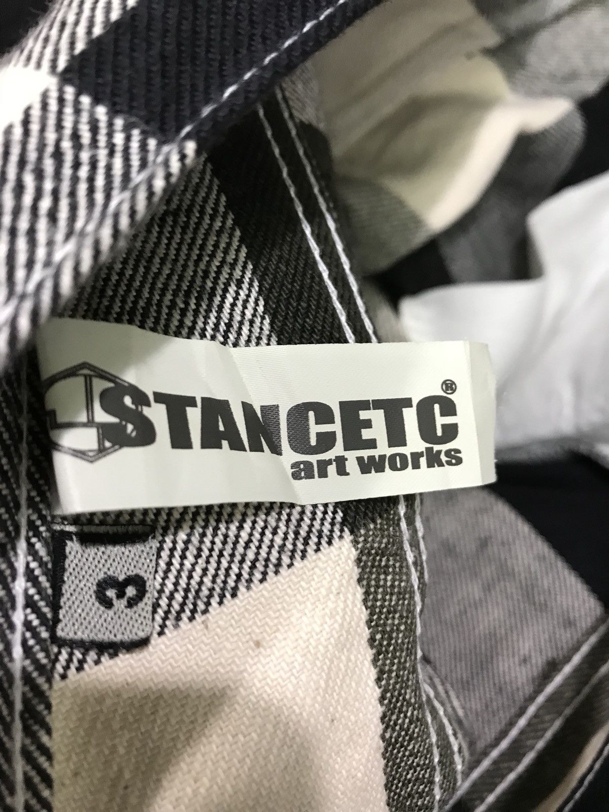 Japanese Brand Stancetc Art Work Tartan Plaid Denim Jeans Made In Japan Size US 44 / EU 60 - 7 Thumbnail