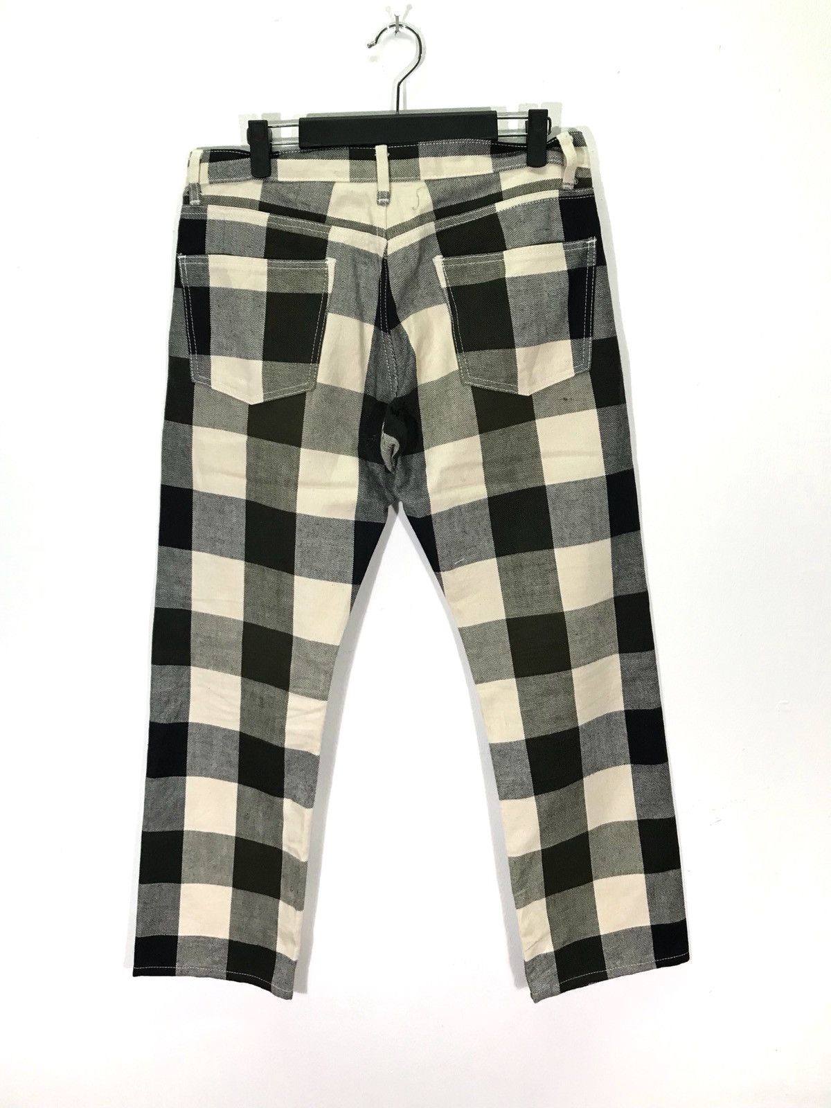 Japanese Brand Stancetc Art Work Tartan Plaid Denim Jeans Made In Japan Size US 44 / EU 60 - 2 Thumbnail