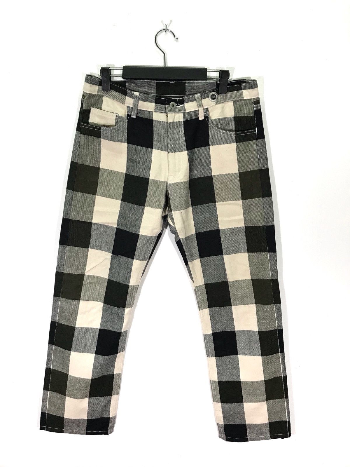 Japanese Brand Stancetc Art Work Tartan Plaid Denim Jeans Made In Japan Size US 44 / EU 60 - 1 Thumbnail