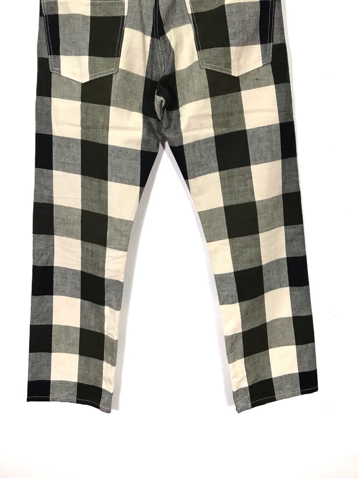 Japanese Brand Stancetc Art Work Tartan Plaid Denim Jeans Made In Japan Size US 44 / EU 60 - 6 Thumbnail