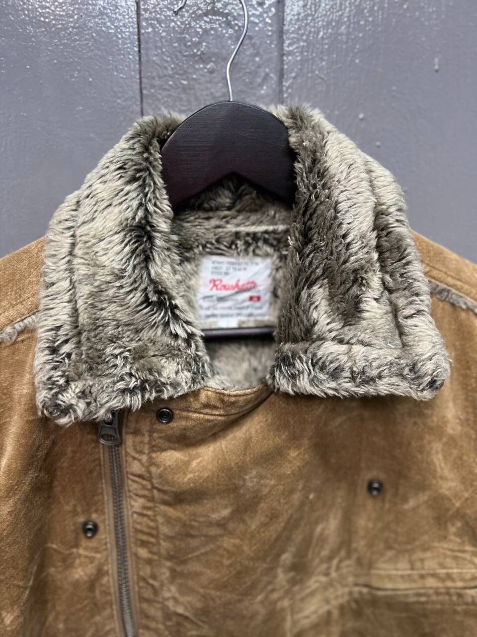 Other ROUSHATTE UNION MADE DOUBLE COLLAR JACKET FLEECE LINED Size US L / EU 52-54 / 3 - 5 Thumbnail