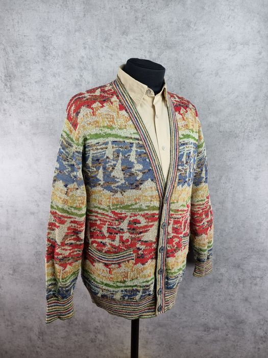 Missoni 90s Missoni Sport MultiColor Vintage Cardigan Made in