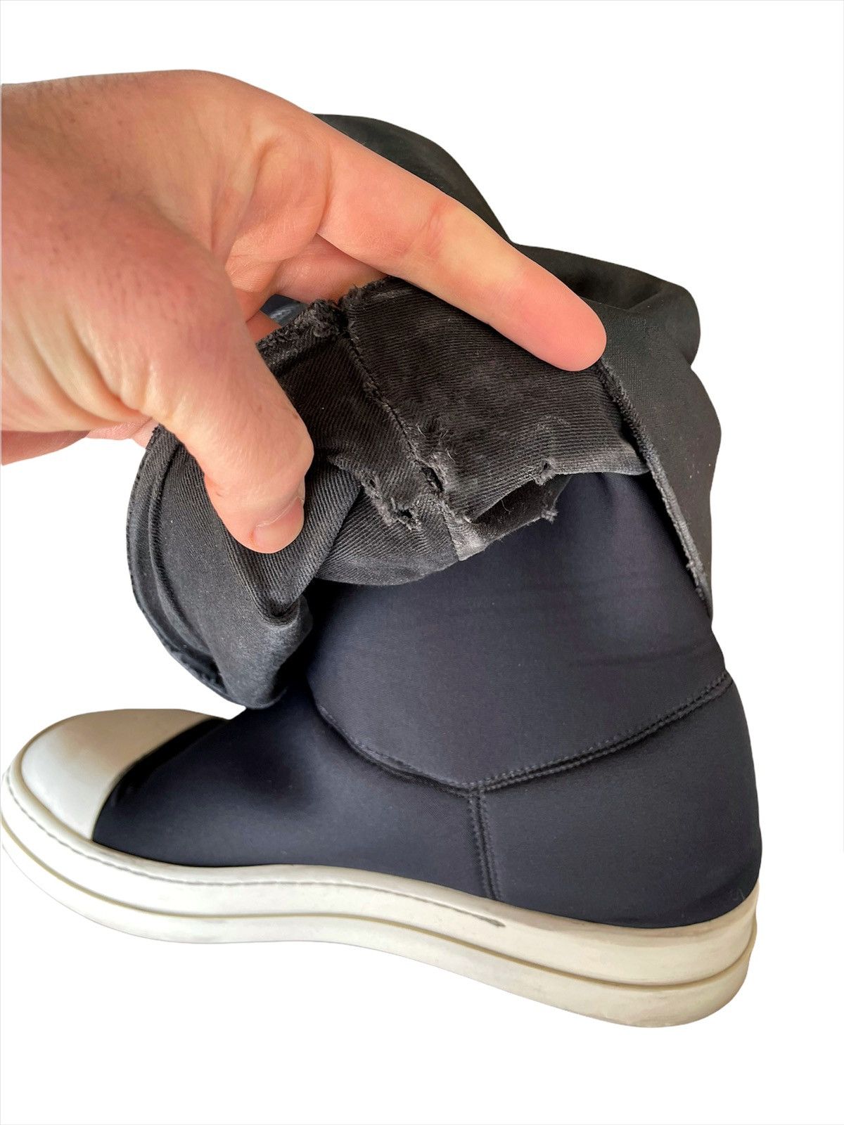 Rick Owens 2017 Waxed Fetish Ramones Size US 9 / EU 42 - 6 Thumbnail