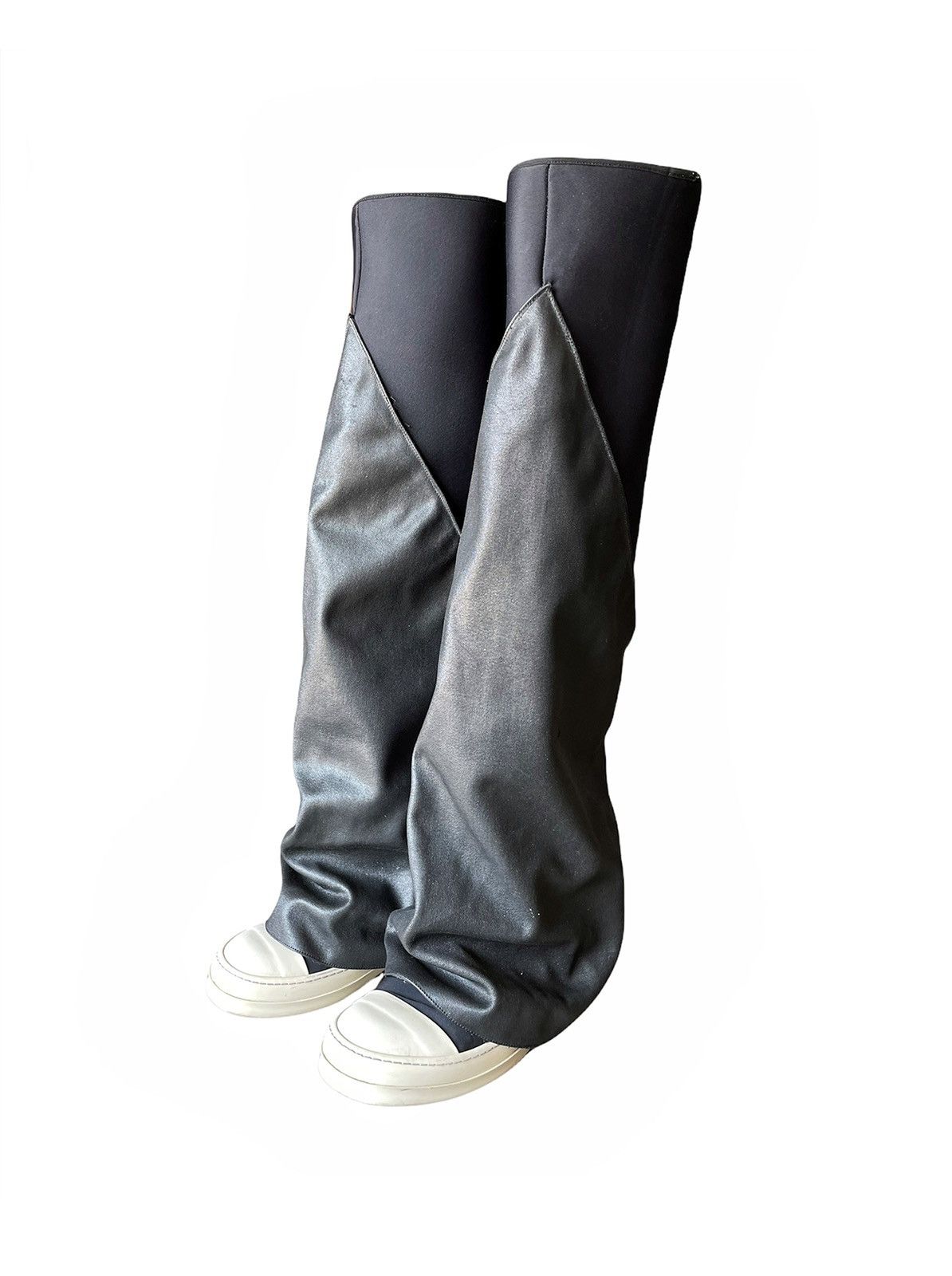 Rick Owens 2017 Waxed Fetish Ramones Size US 9 / EU 42 - 1 Thumbnail