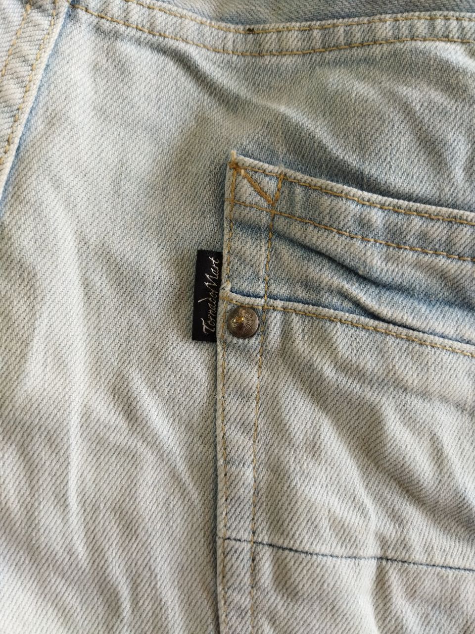 Tornado Mart Tornado Mart Japan Stretch Distressed Look Denim Jeans Size US 35 - 8 Thumbnail