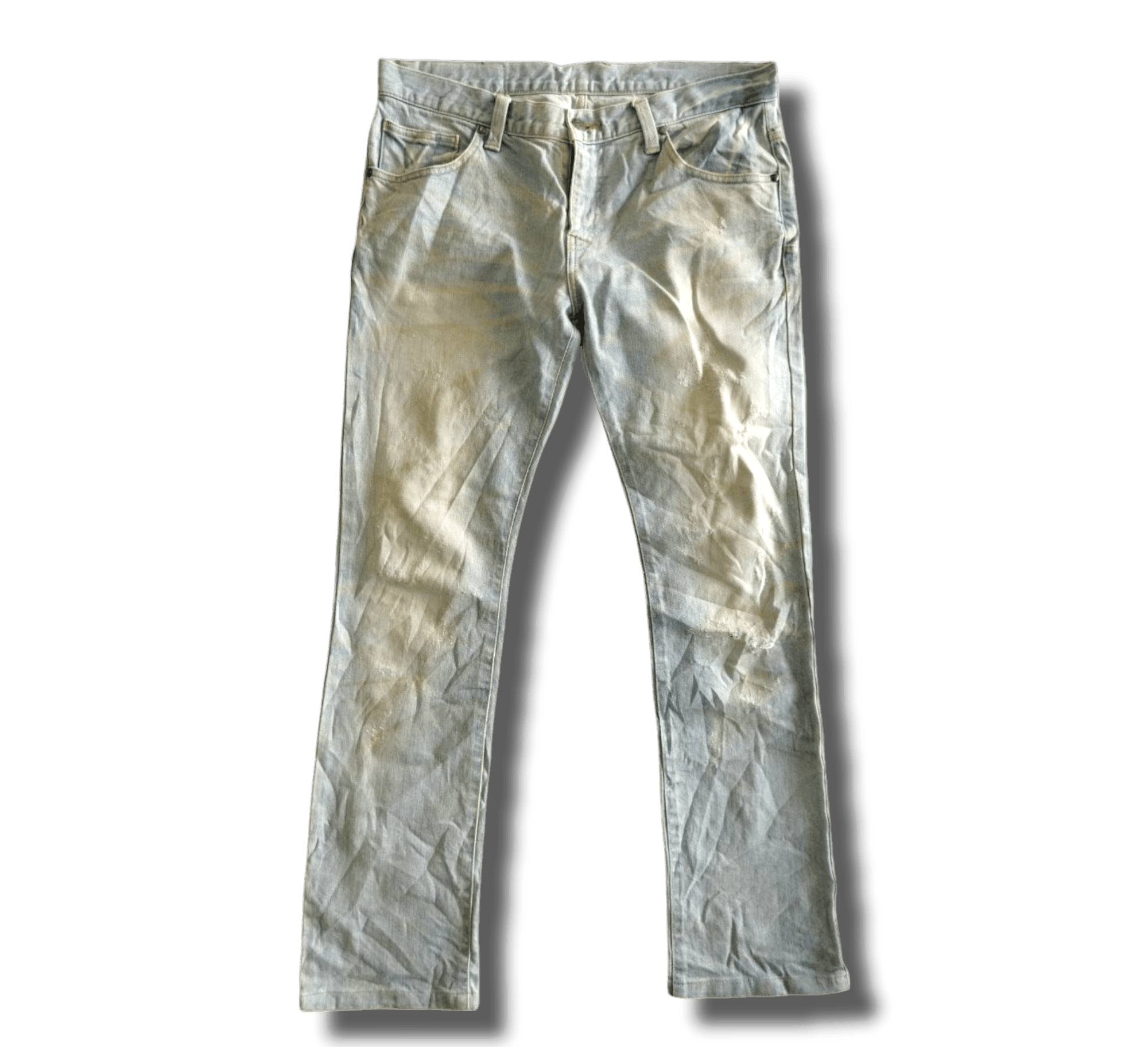 Tornado Mart Tornado Mart Japan Stretch Distressed Look Denim Jeans Size US 35 - 1 Thumbnail