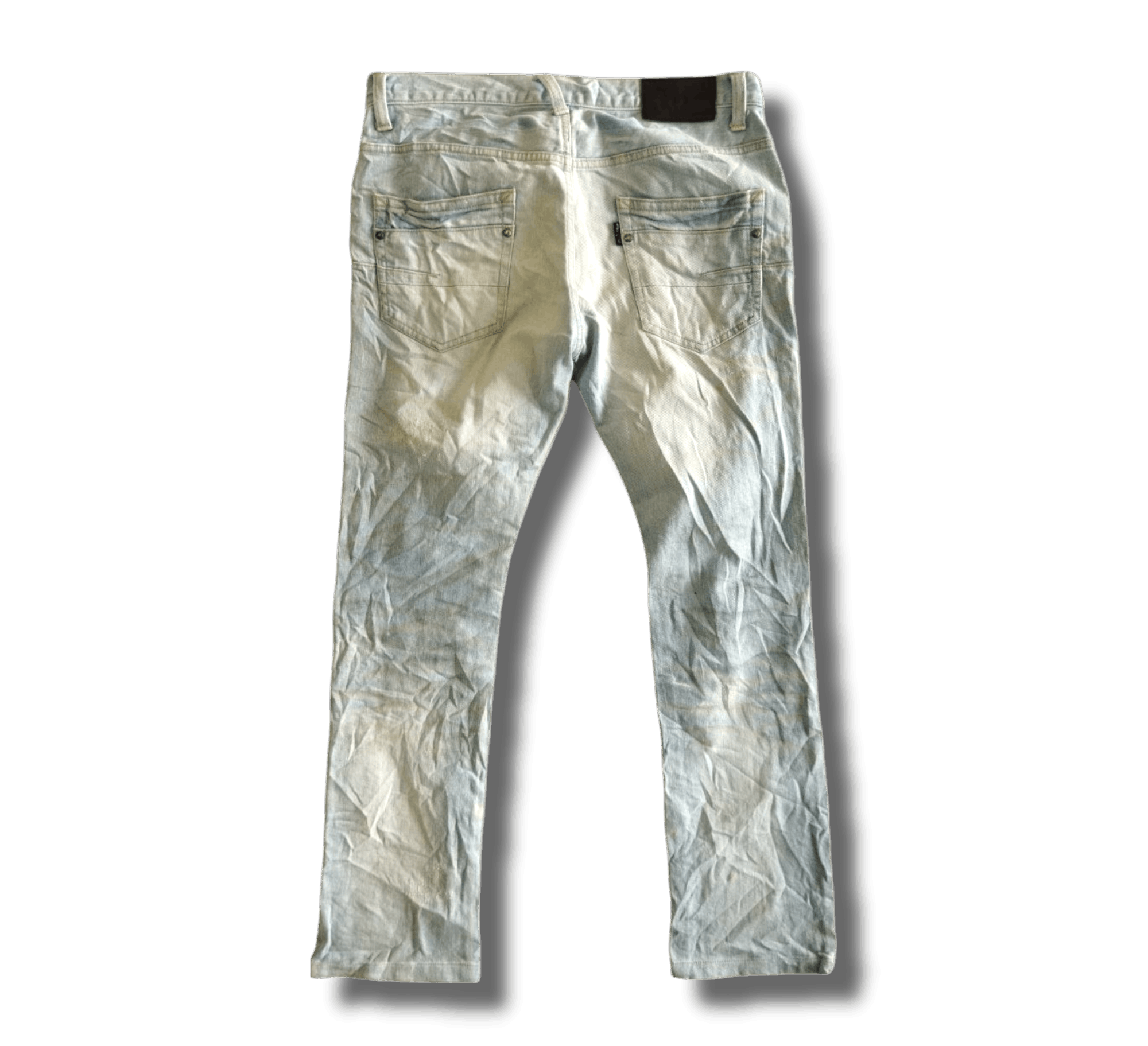 Tornado Mart Tornado Mart Japan Stretch Distressed Look Denim Jeans Size US 35 - 4 Thumbnail