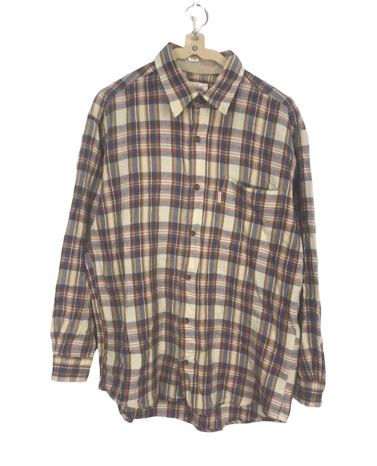 Budweiser × Flannel × Vintage Budweiser button up shirt single pocket ...
