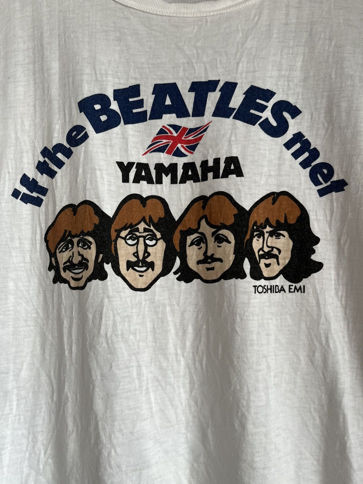 Band Tees × Vintage The Beatles X YAMAHA X Toshiba emi ft23 Size US M / EU 48-50 / 2 - 2 Thumbnail