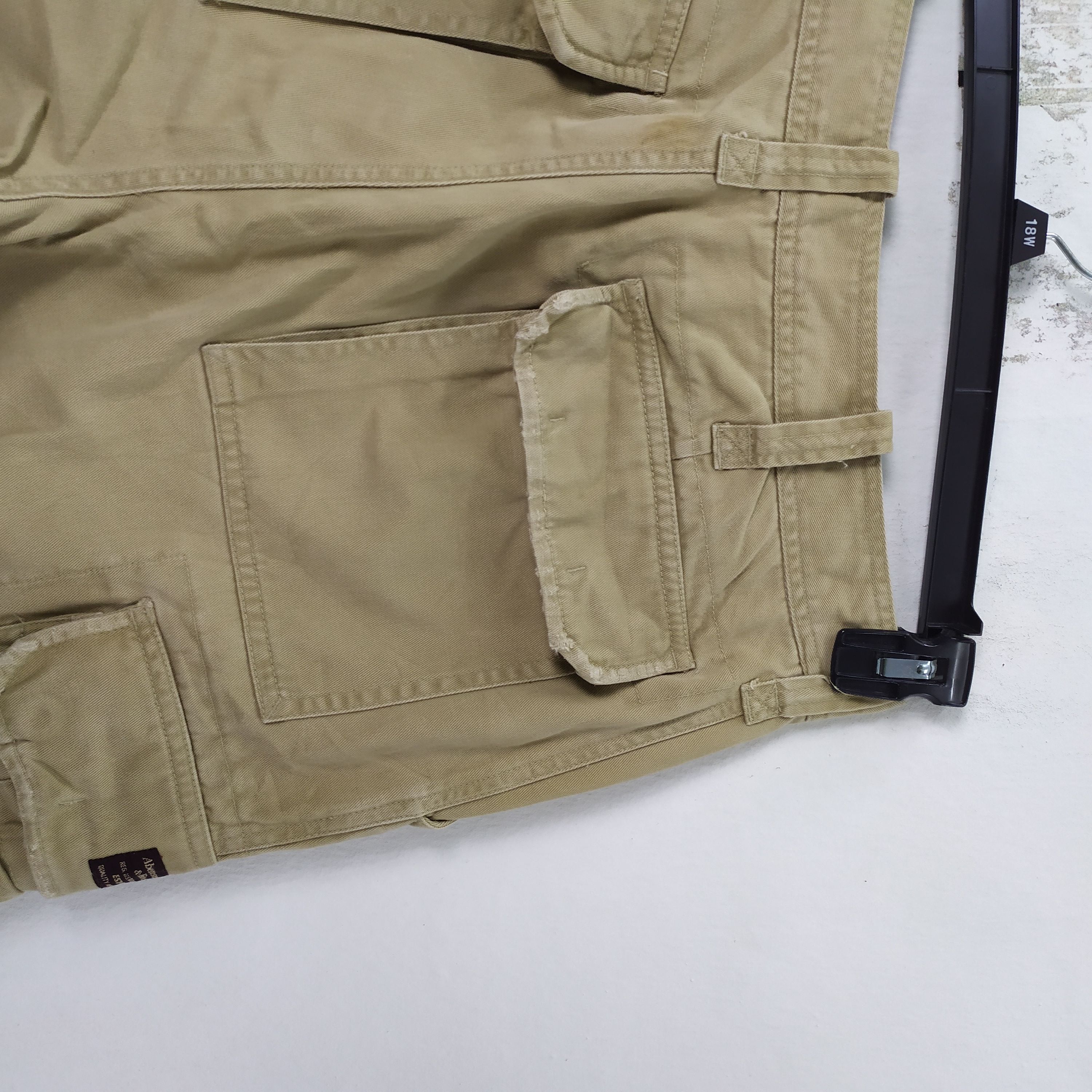 Abercrombie & Fitch × Vintage 8 POCKET ABERCROMBIE AND FITCH BAGGY CARGO PANTS Size US 32 / EU 48 - 13 Thumbnail