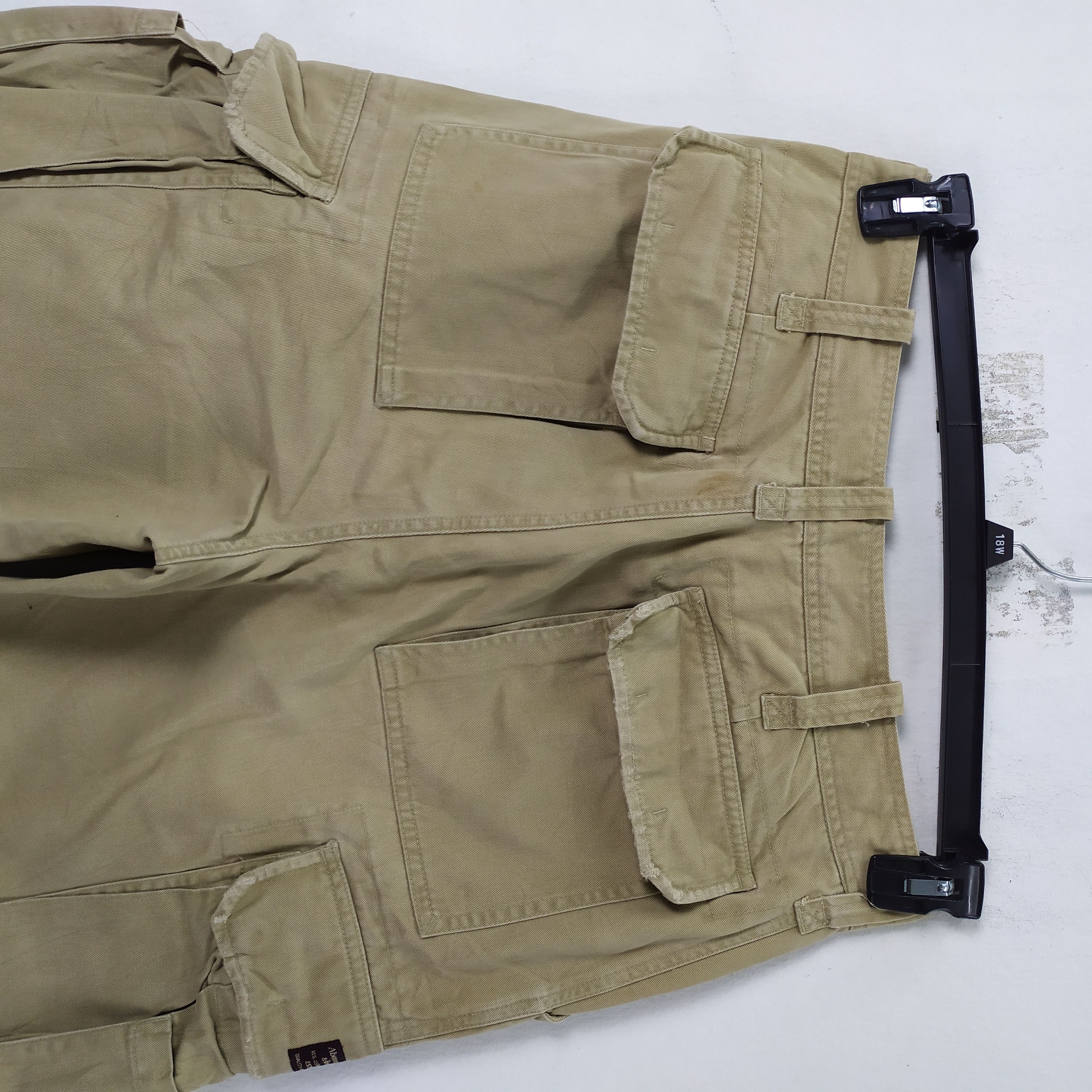 Abercrombie & Fitch × Vintage 8 POCKET ABERCROMBIE AND FITCH BAGGY CARGO PANTS Size US 32 / EU 48 - 15 Thumbnail