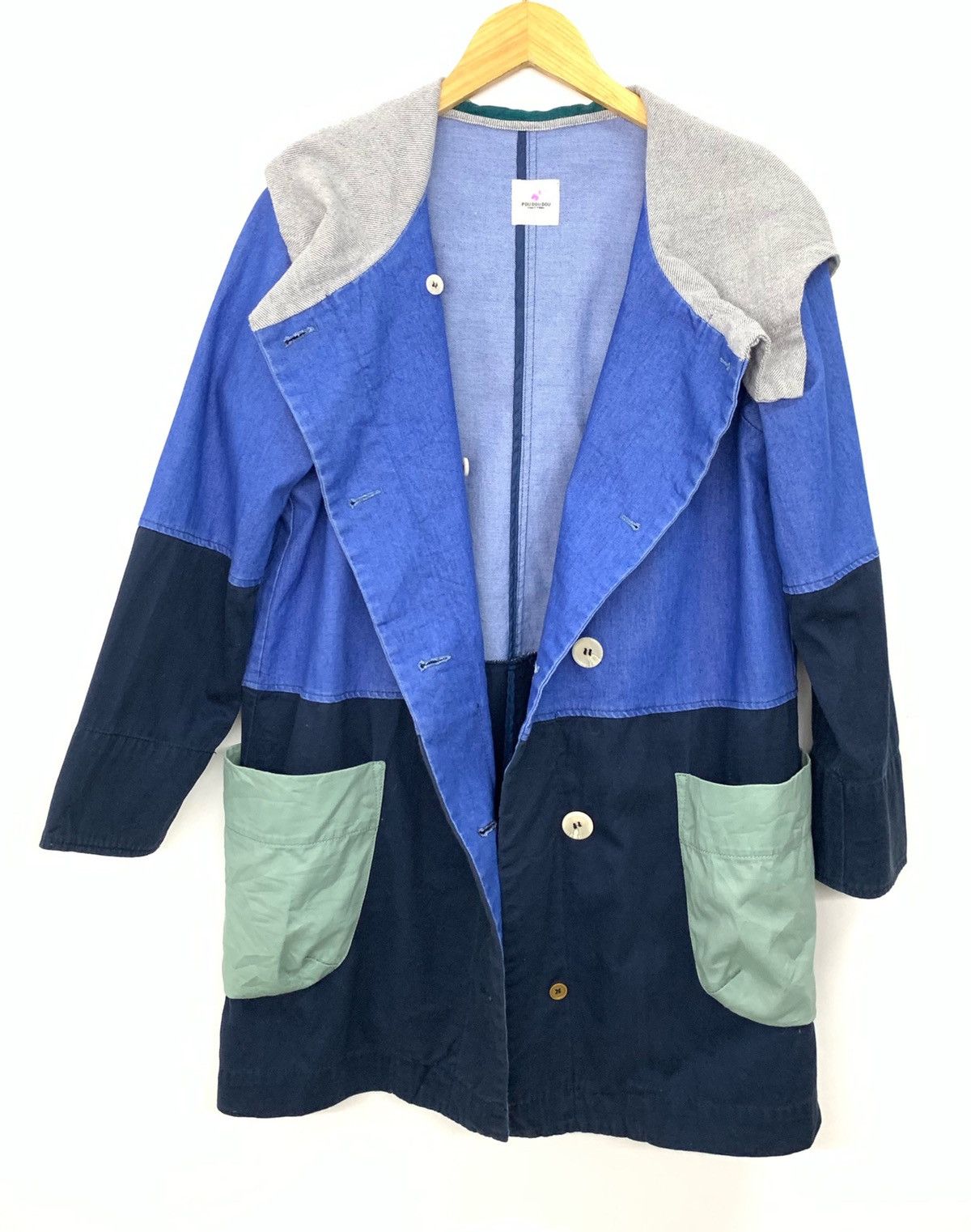 Issey Miyake × Japanese Brand × Tsumori Chisato 🇯🇵 Iconic Patchwork Issey Miyake Multicolor Hoodie jacket Size US M / EU 48-50 / 2 - 5 Thumbnail