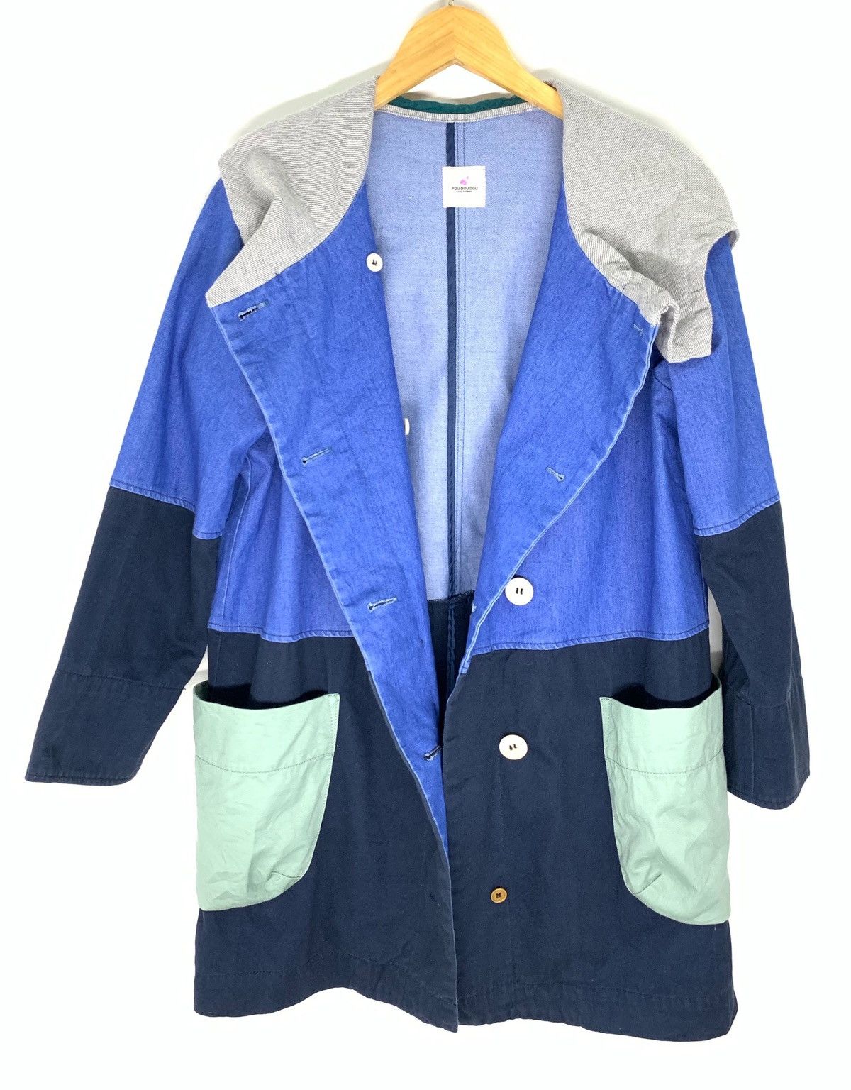 Issey Miyake × Japanese Brand × Tsumori Chisato 🇯🇵 Iconic Patchwork Issey Miyake Multicolor Hoodie jacket Size US M / EU 48-50 / 2 - 4 Thumbnail