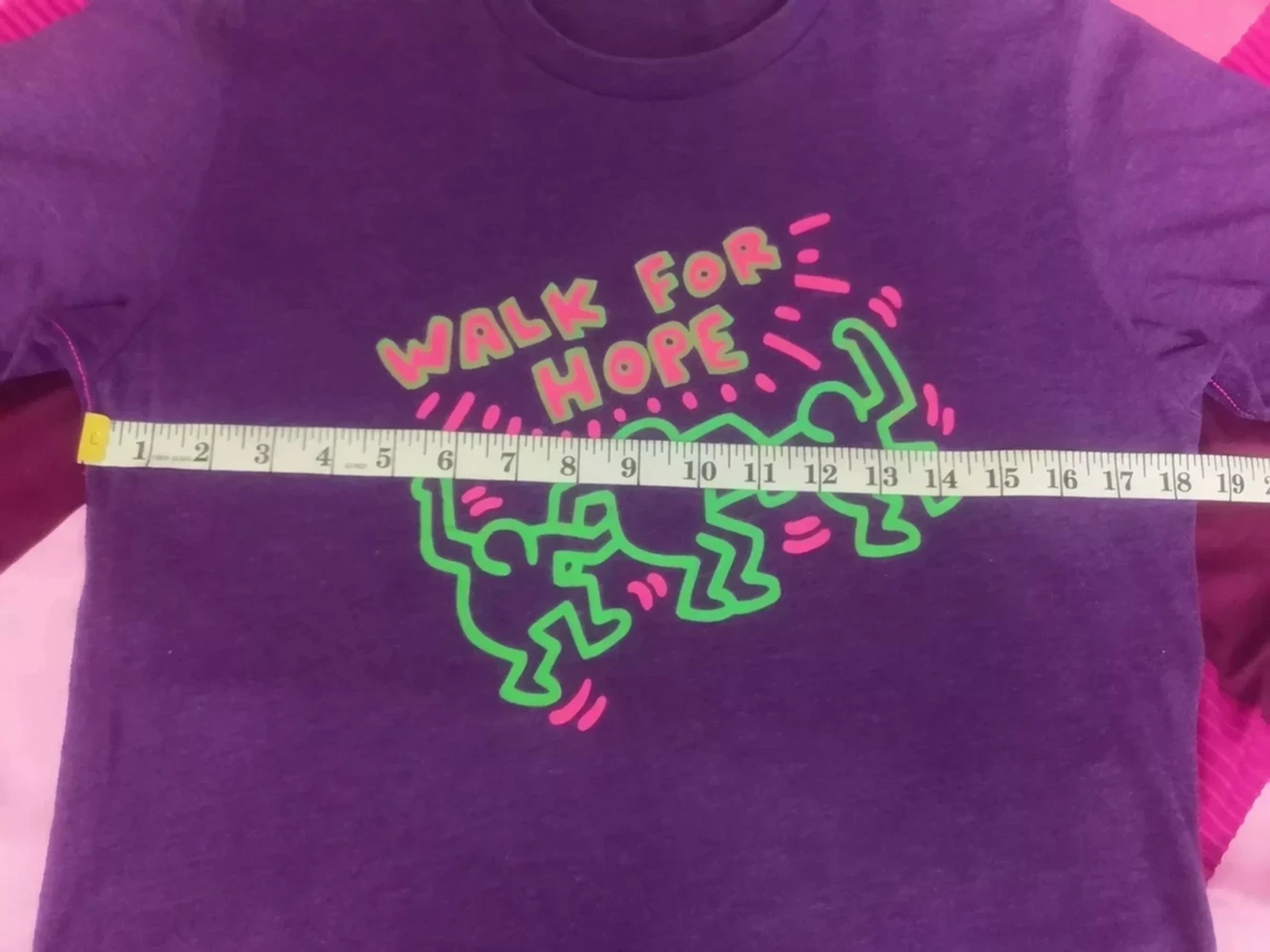 Japanese Brand × Keith Haring Keith Haring Walk For Hope Shirt Pop Art Graffiti Artist Size US M / EU 48-50 / 2 - 5 Thumbnail