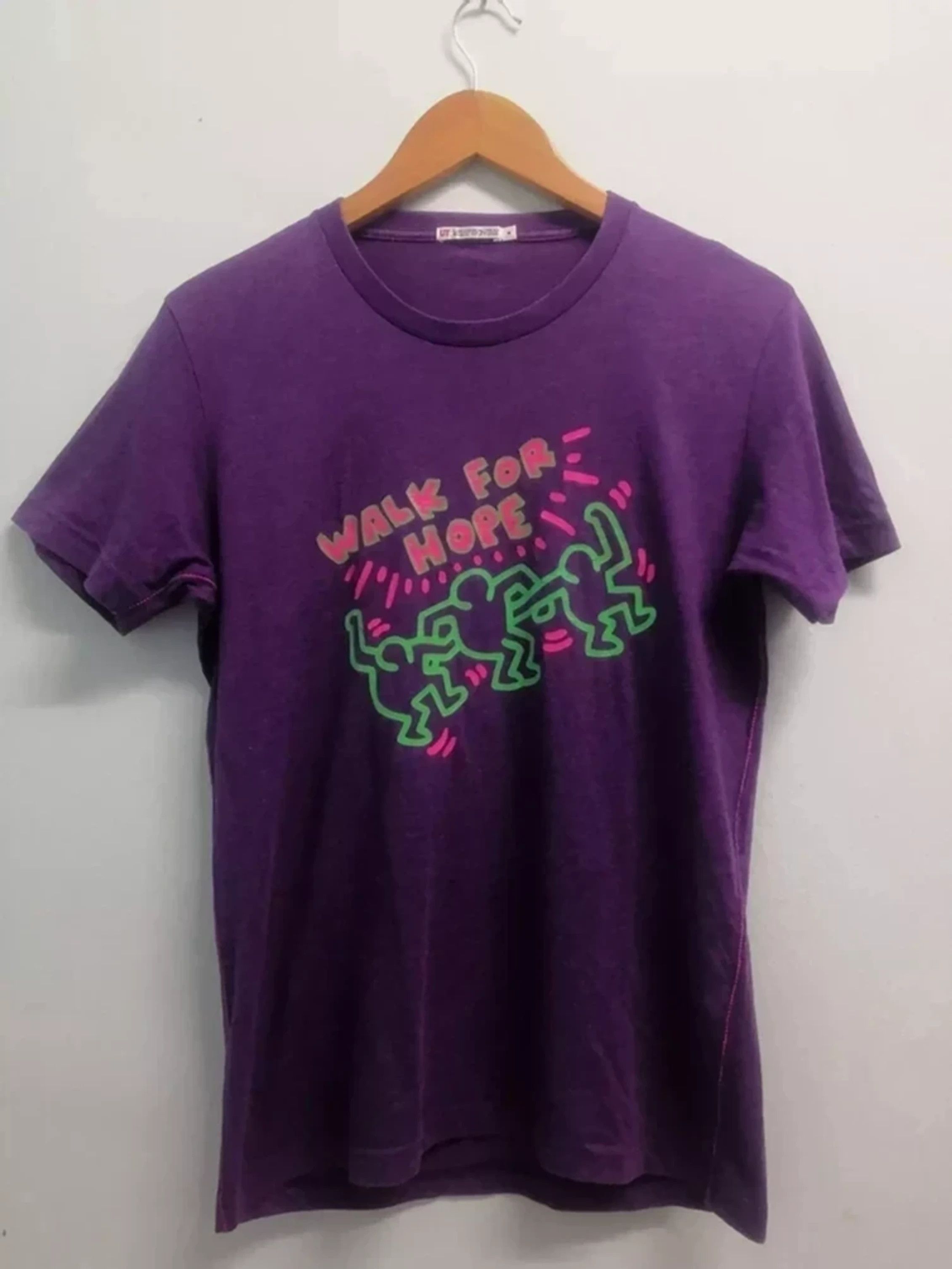 Japanese Brand × Keith Haring Keith Haring Walk For Hope Shirt Pop Art Graffiti Artist Size US M / EU 48-50 / 2 - 1 Thumbnail