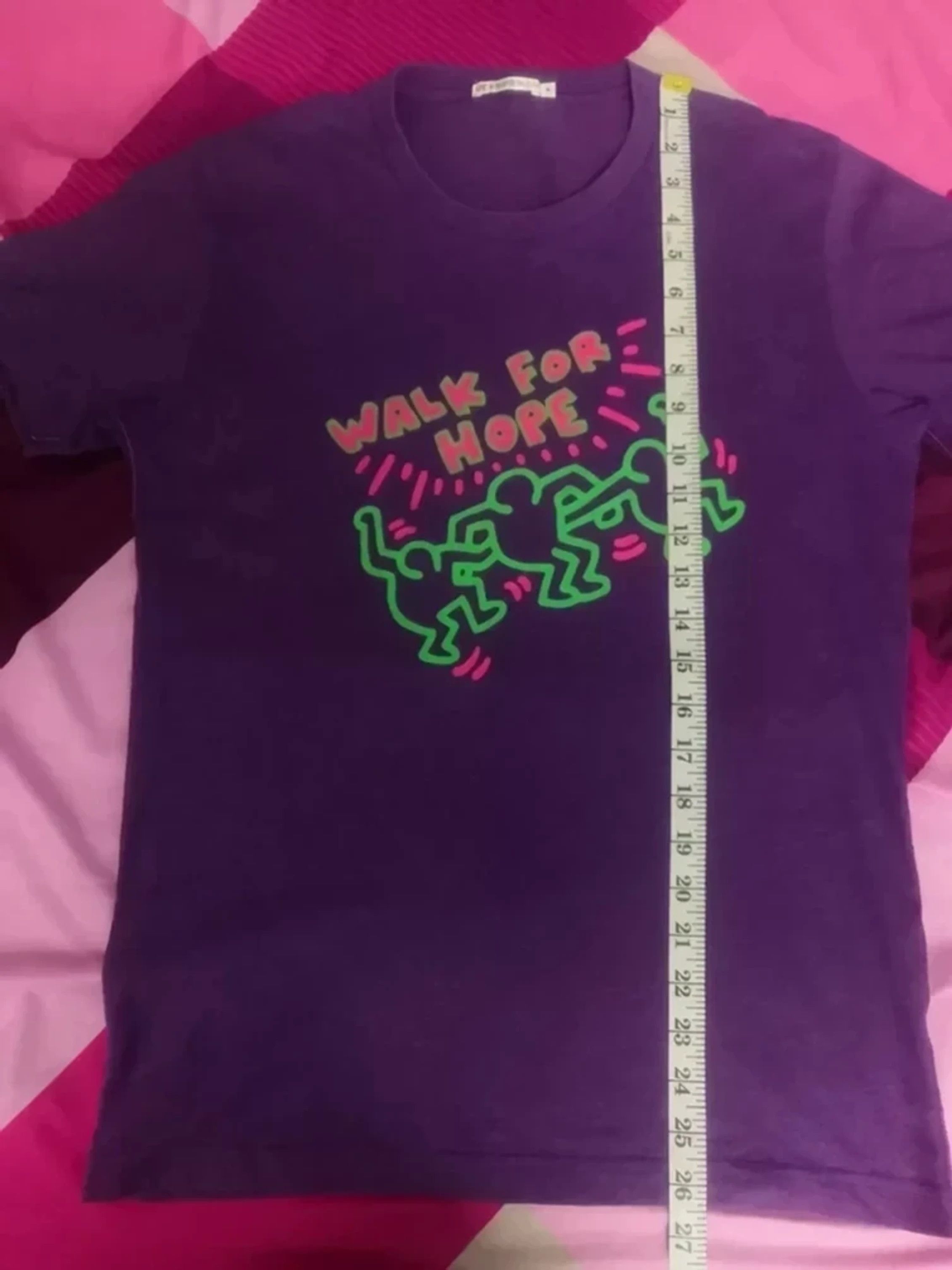 Japanese Brand × Keith Haring Keith Haring Walk For Hope Shirt Pop Art Graffiti Artist Size US M / EU 48-50 / 2 - 4 Thumbnail