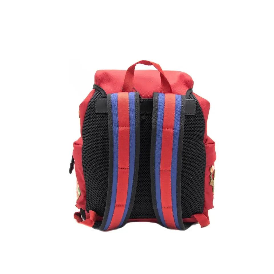 Gucci Q.2 / Red Floral Embroidered Back Pack Size ONE SIZE - 6 Thumbnail