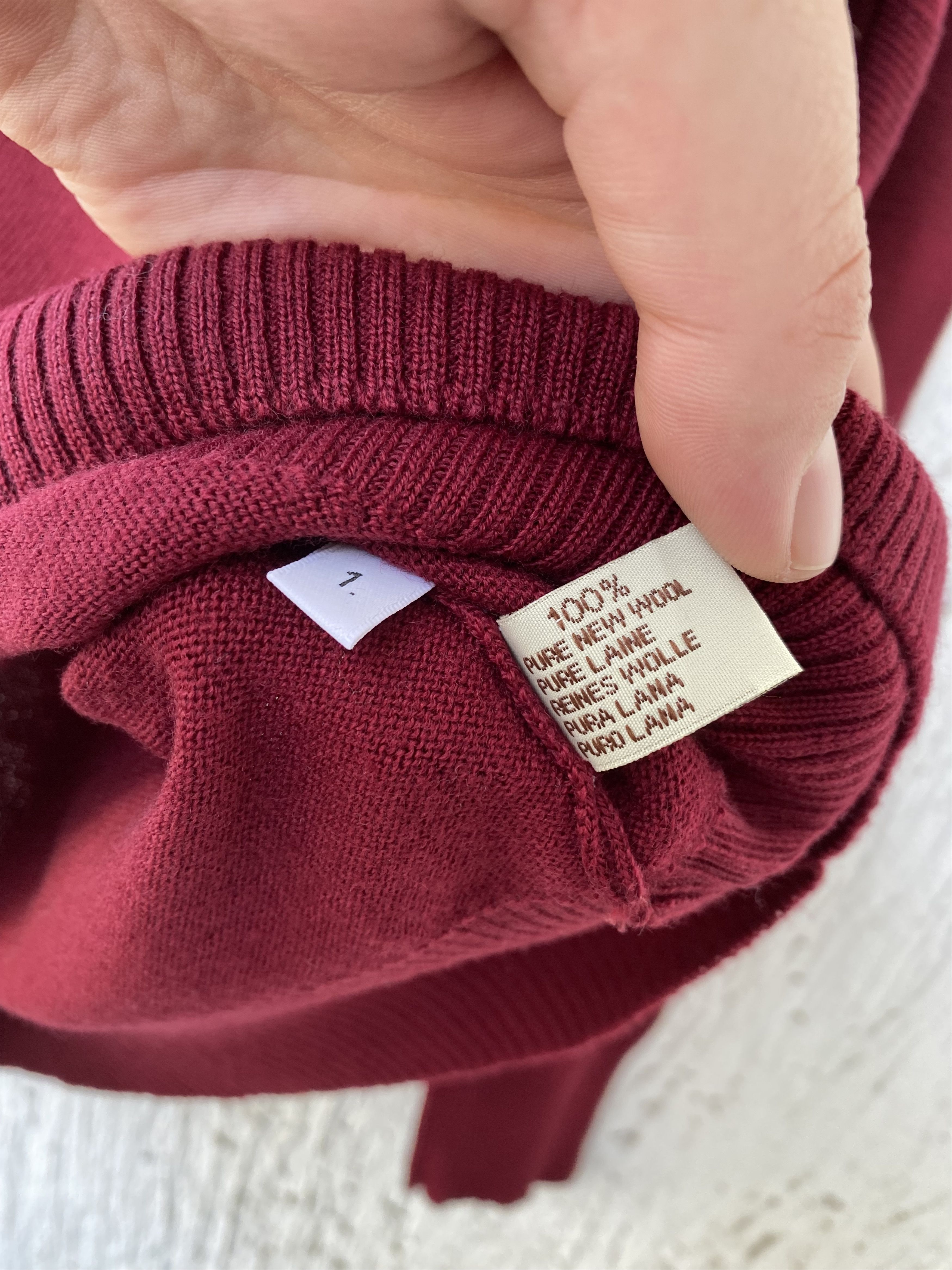 Thom Browne burgundy 4 bar wool sweater Size US S / EU 44-46 / 1 - 6 Thumbnail